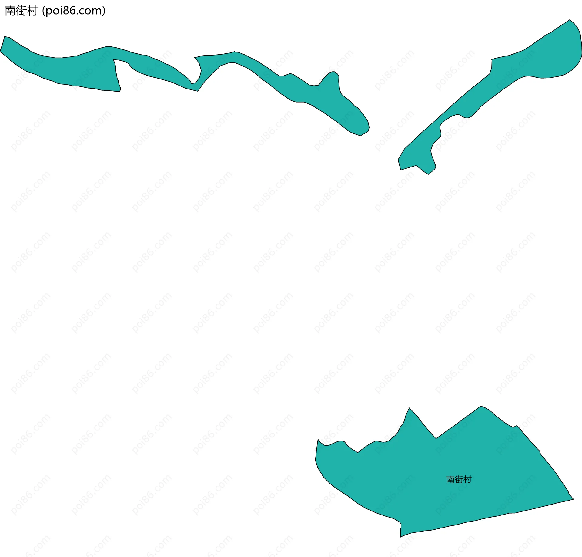 南街村边界地图