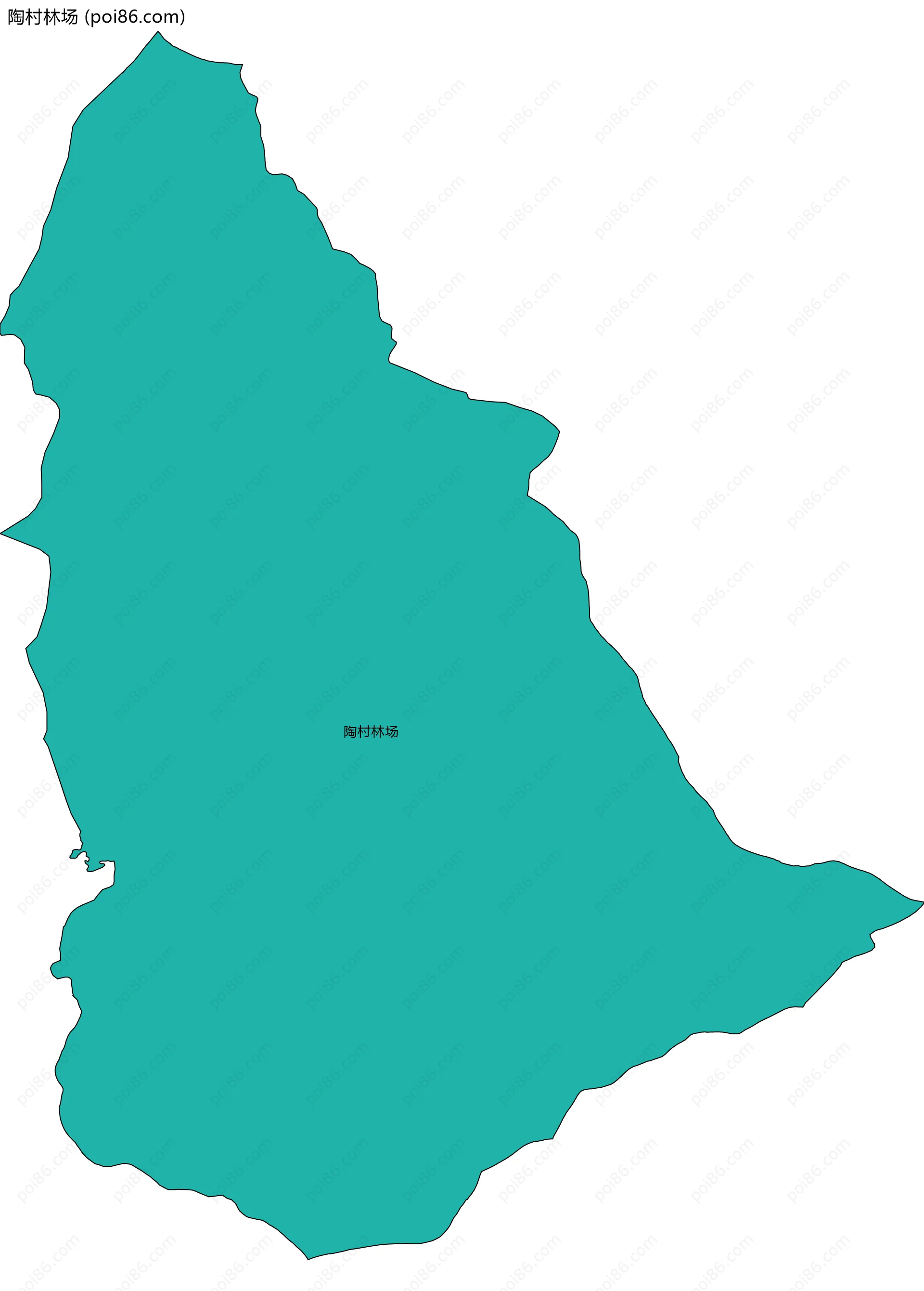 陶村林场边界地图