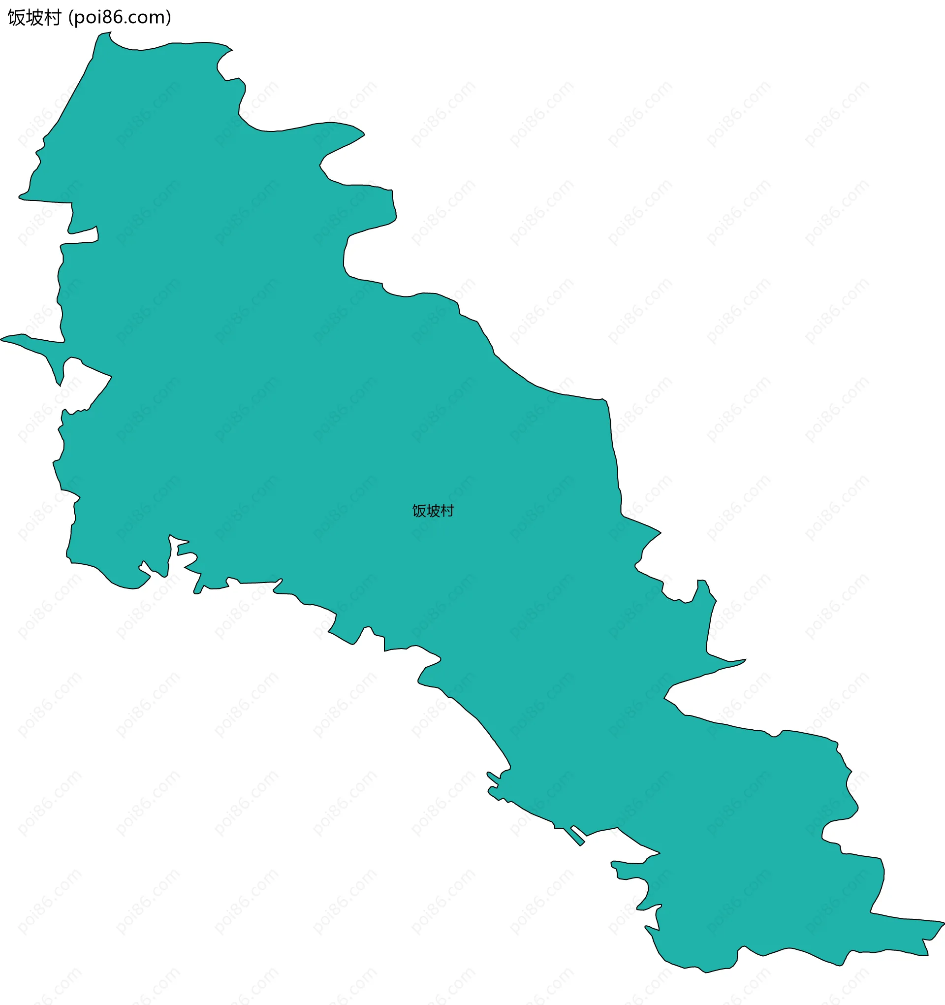 饭坡村边界地图