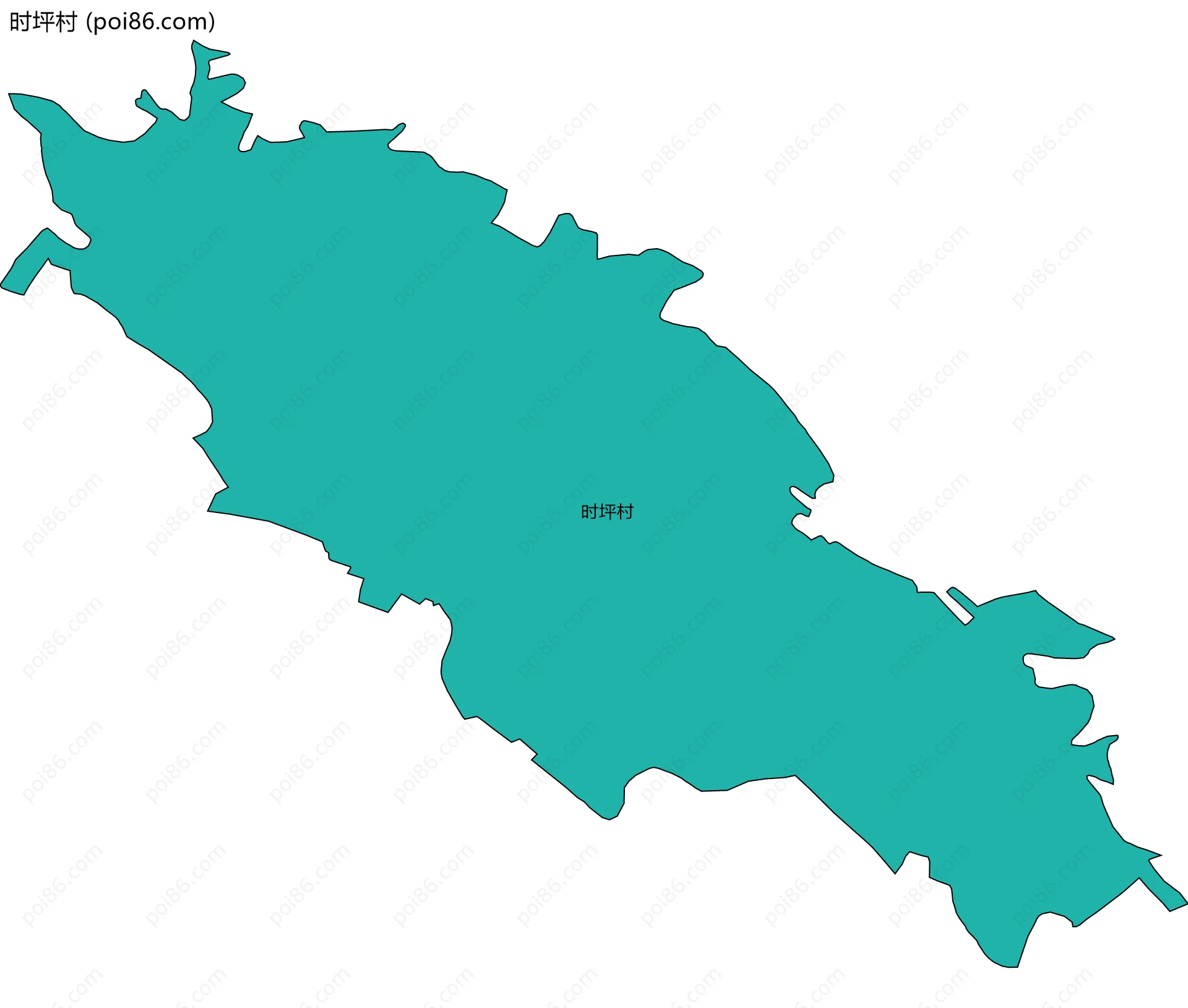 时坪村边界地图