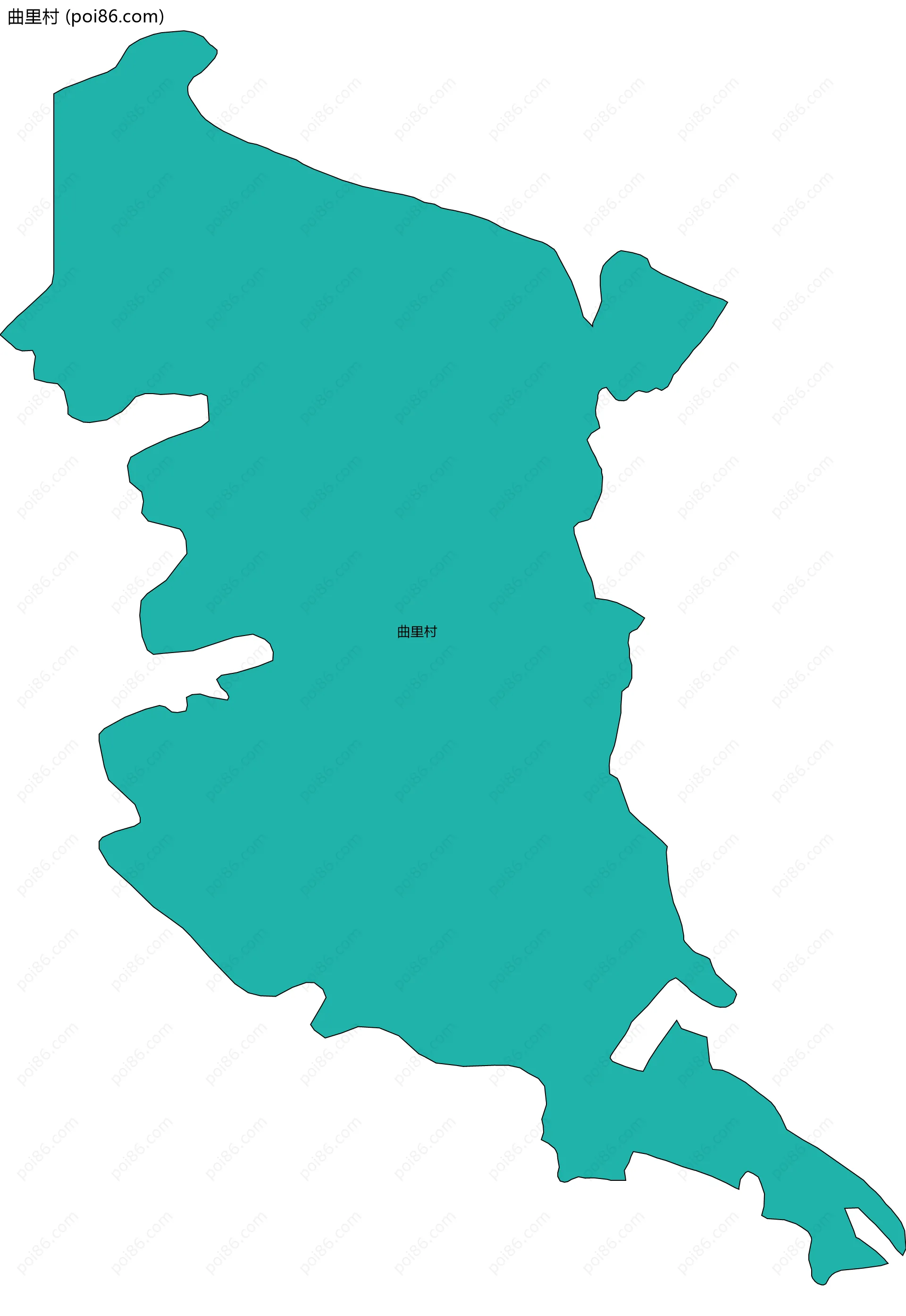 曲里村边界地图