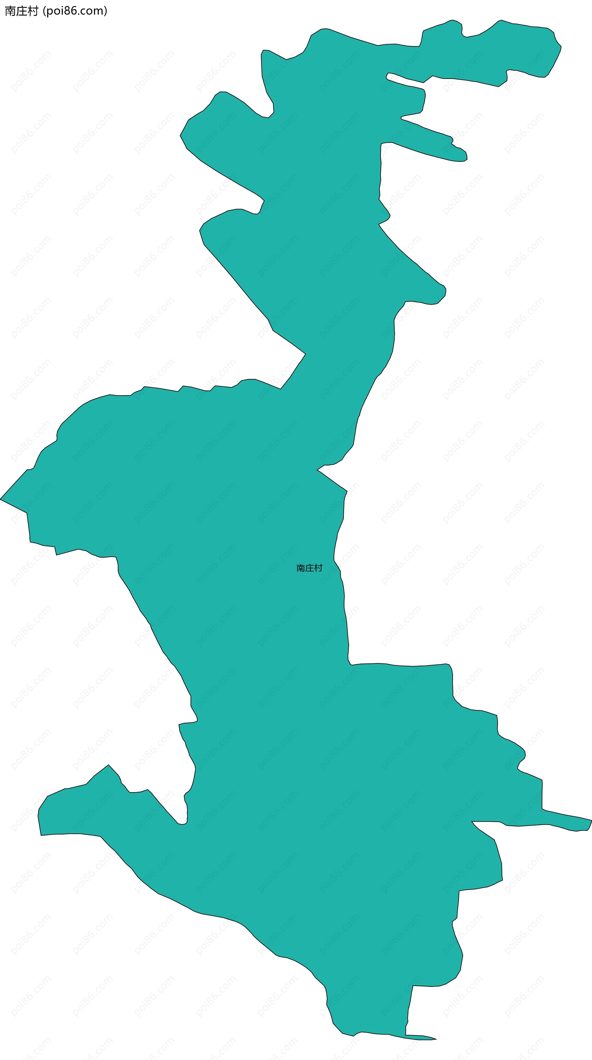 南庄村边界地图