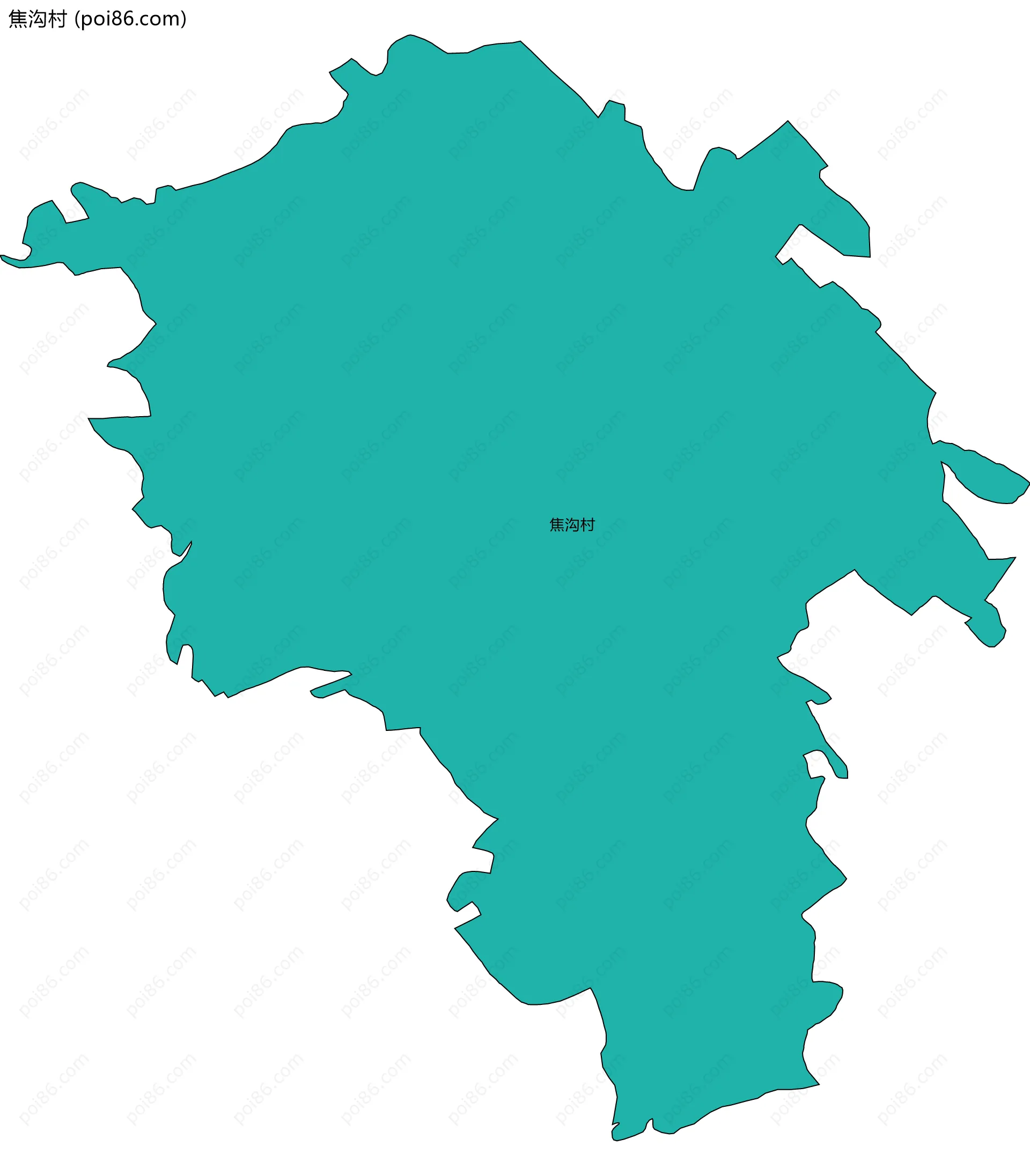 焦沟村边界地图