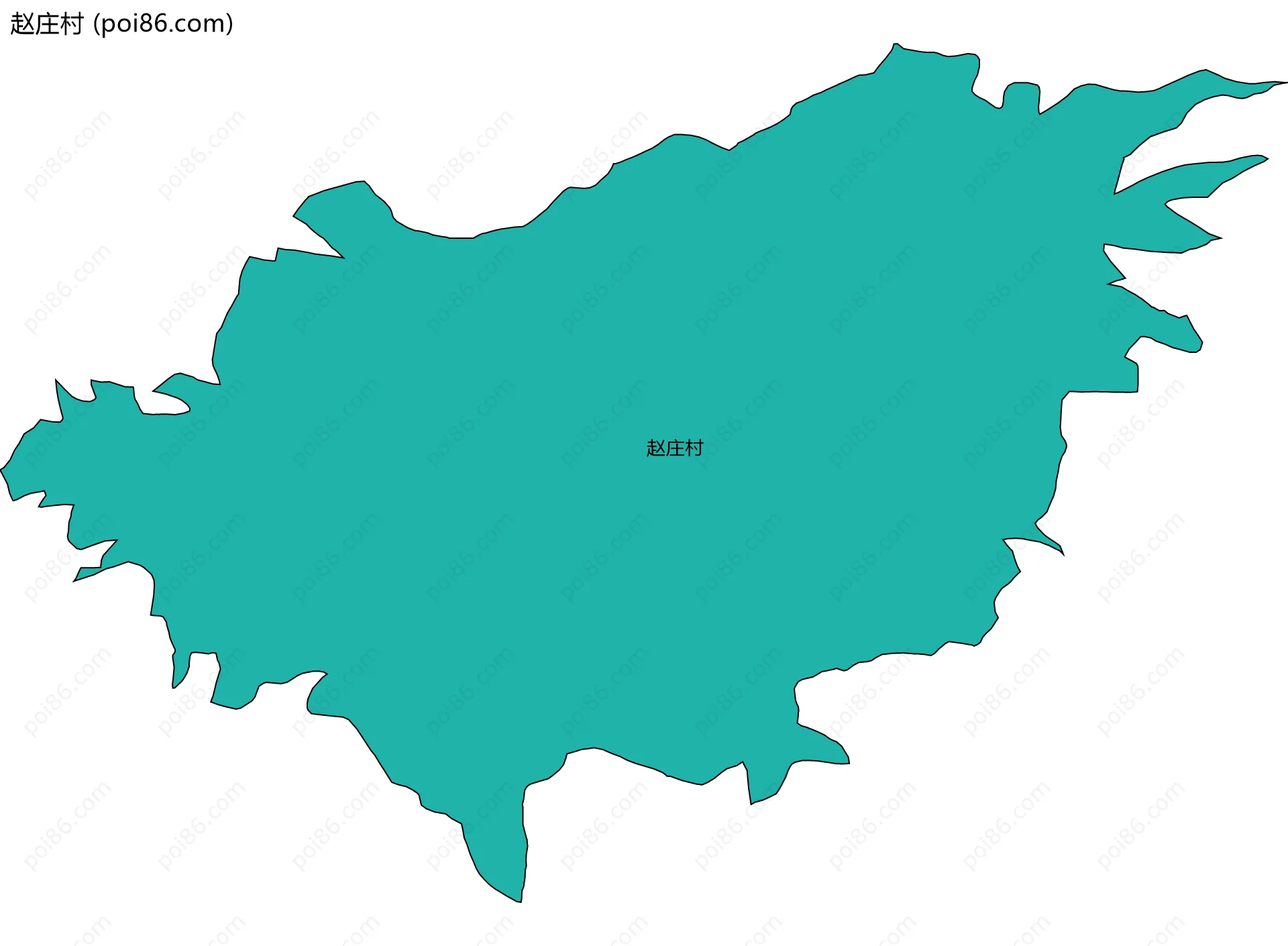 赵庄村边界地图