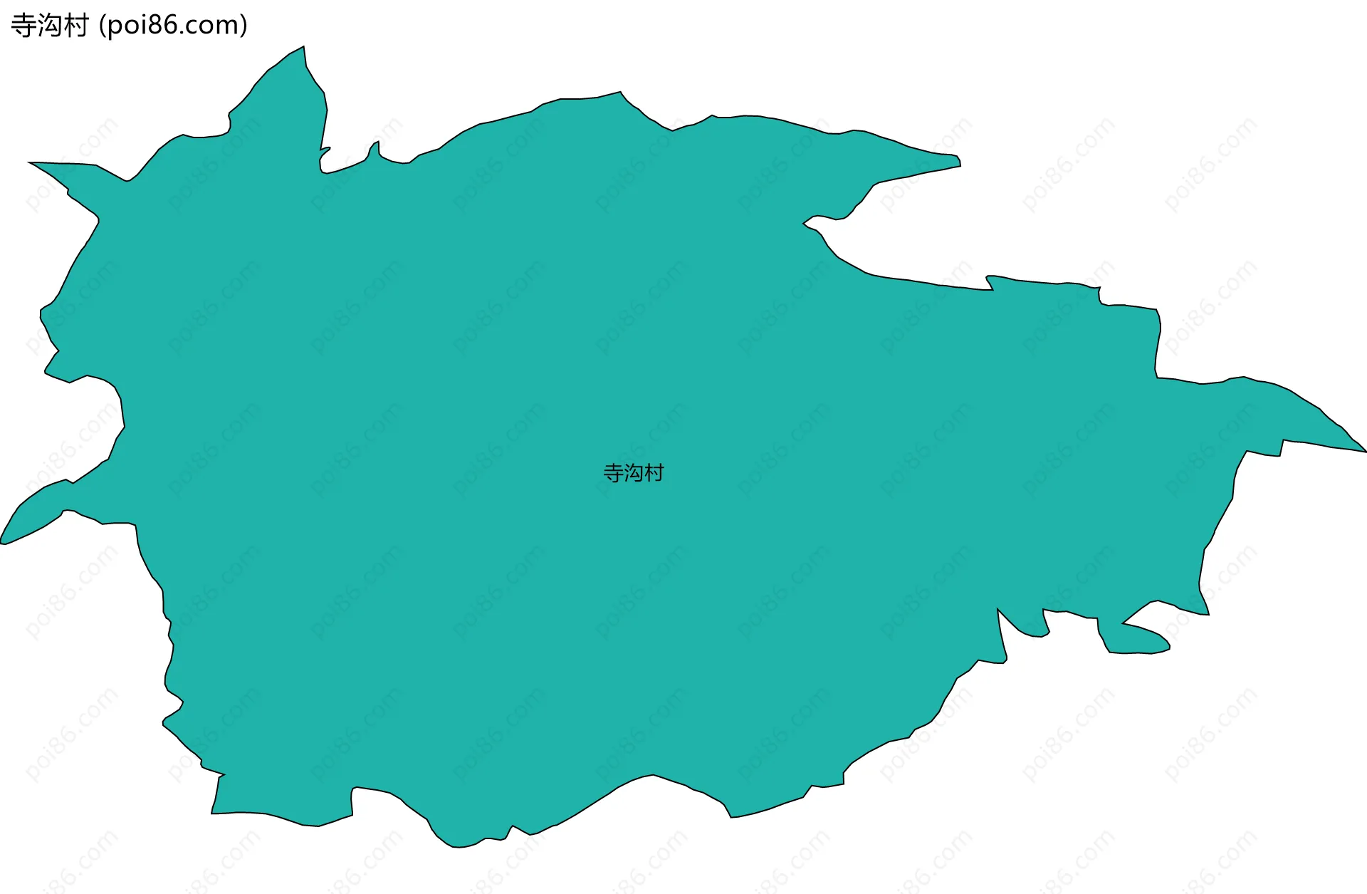 寺沟村边界地图