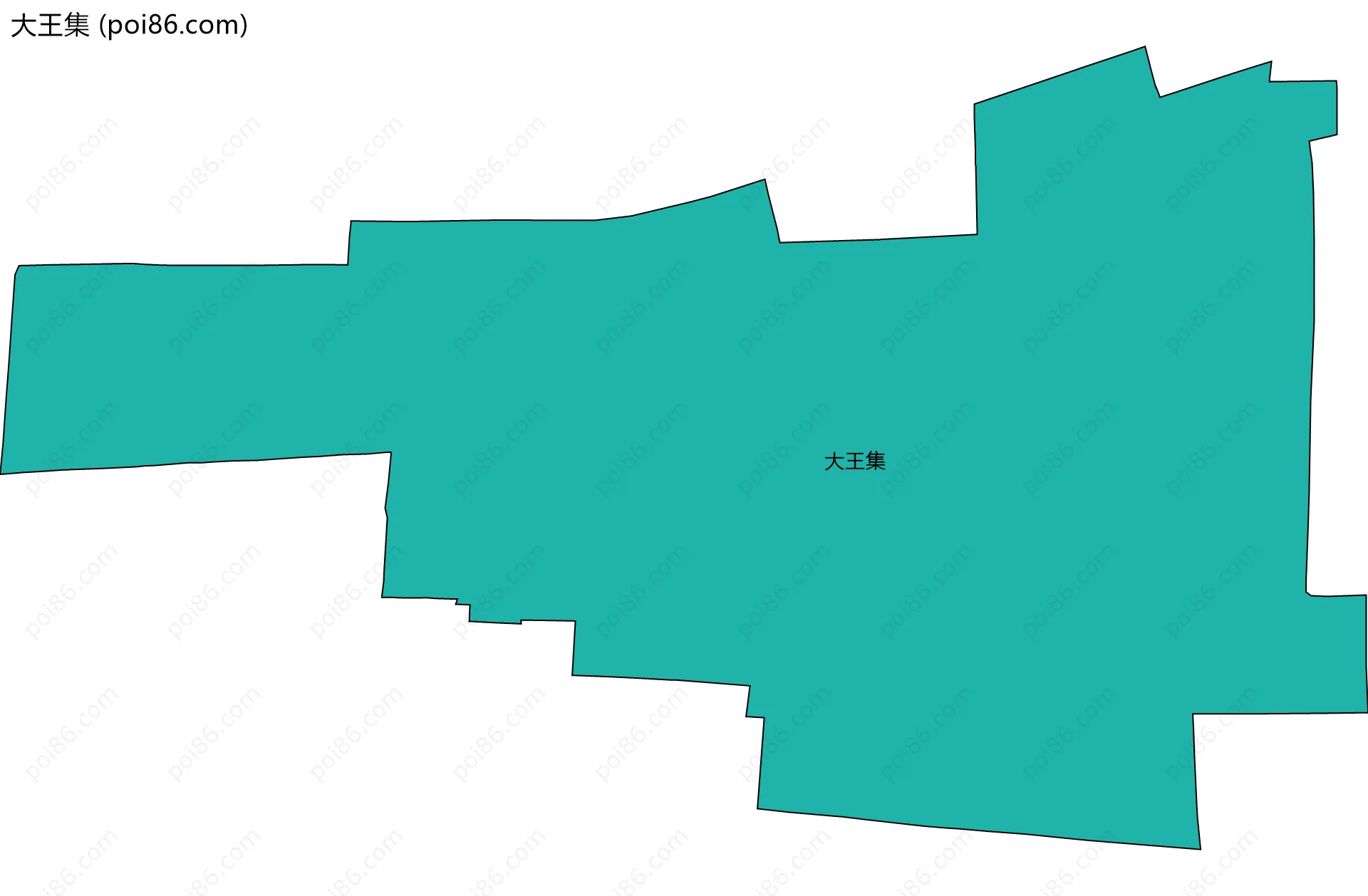 大王集边界地图