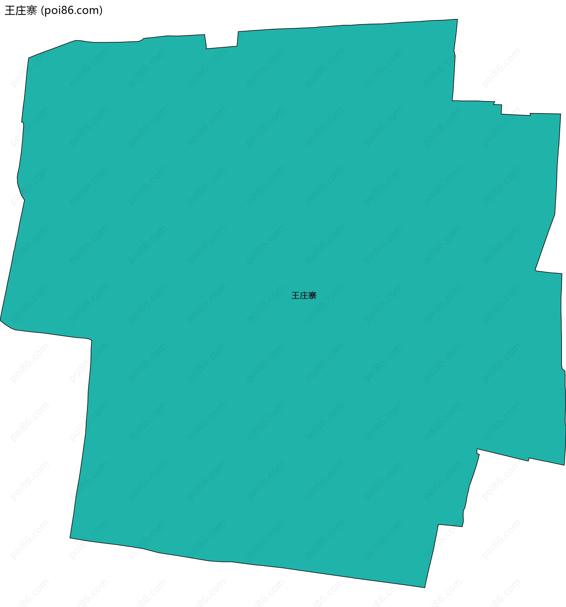 王庄寨边界地图