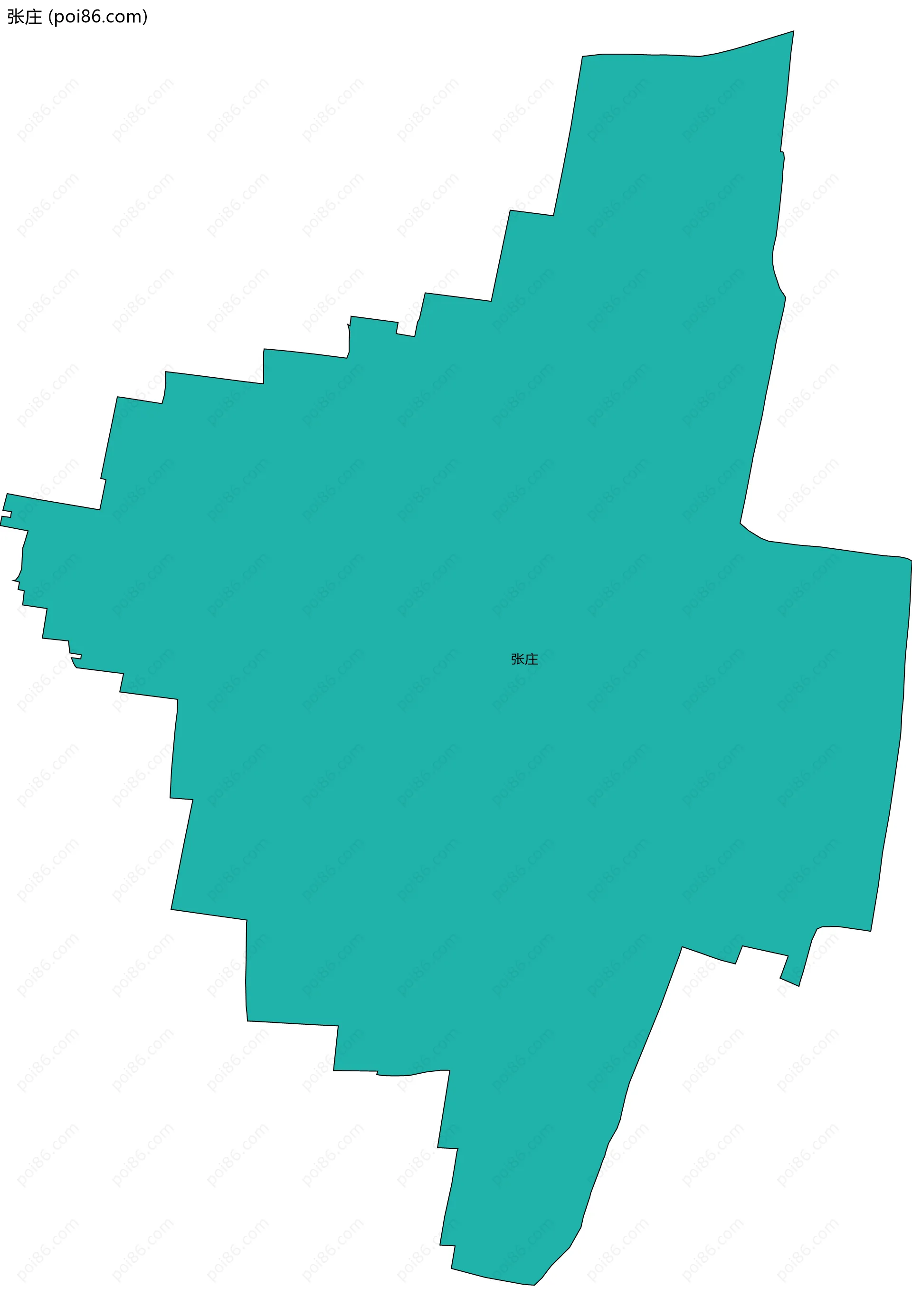 张庄边界地图