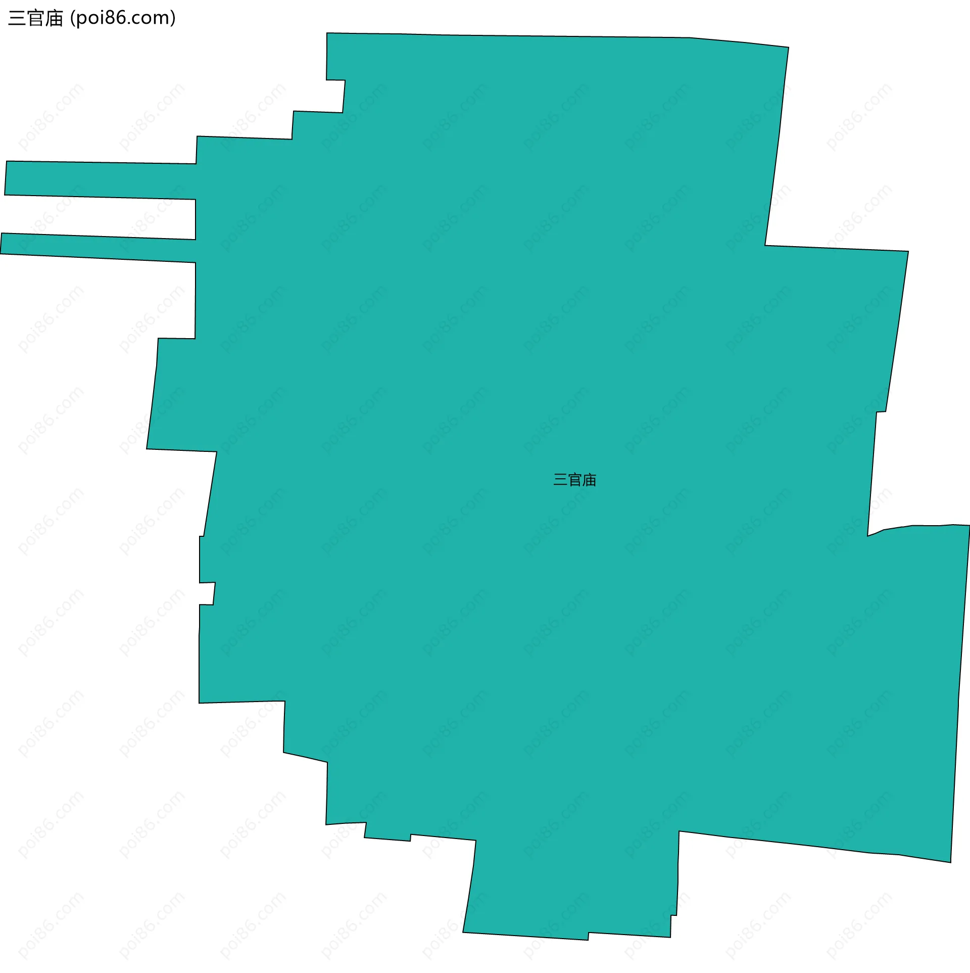 三官庙边界地图