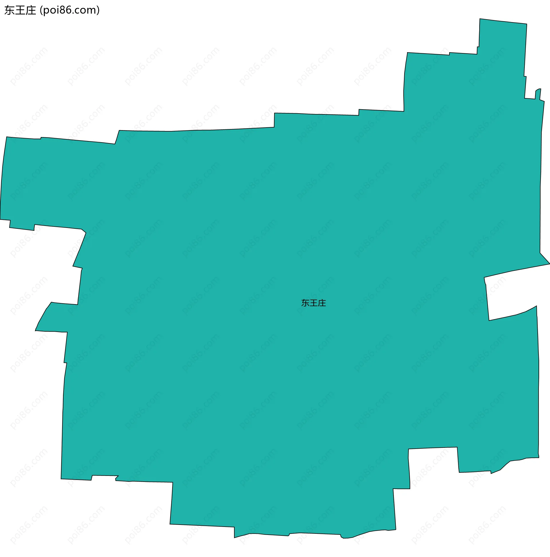 东王庄边界地图