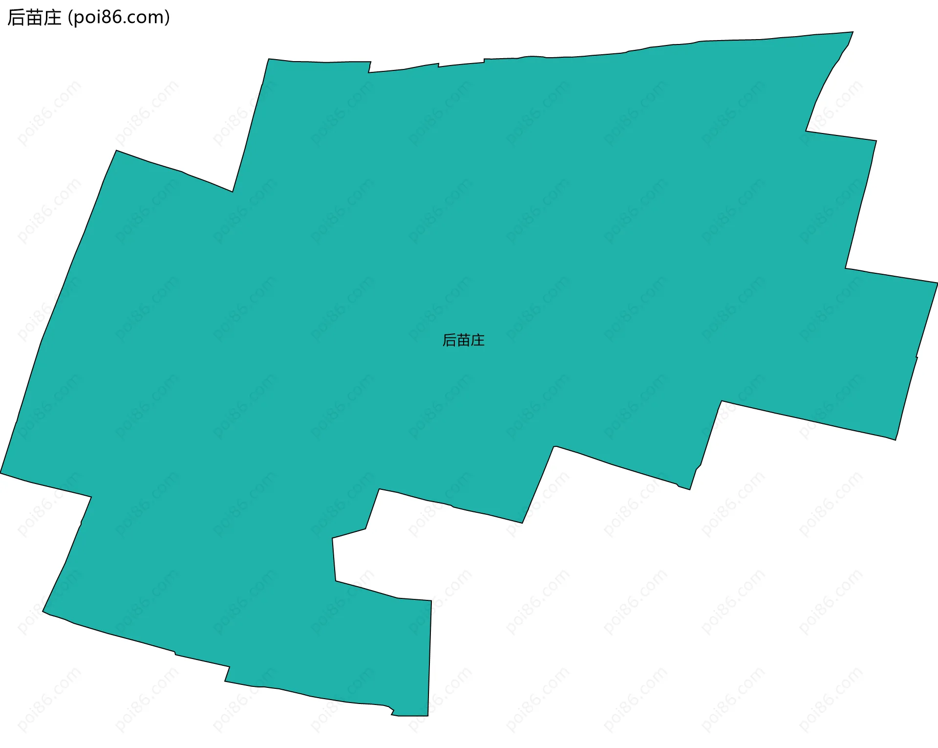 后苗庄边界地图