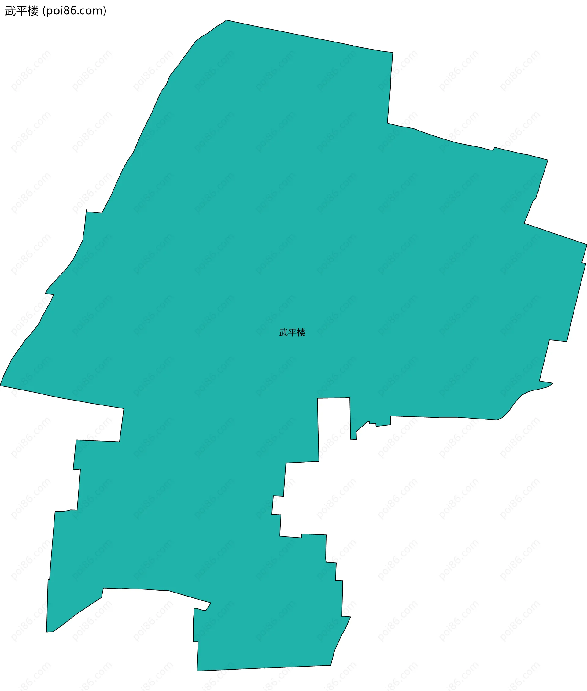 武平楼边界地图