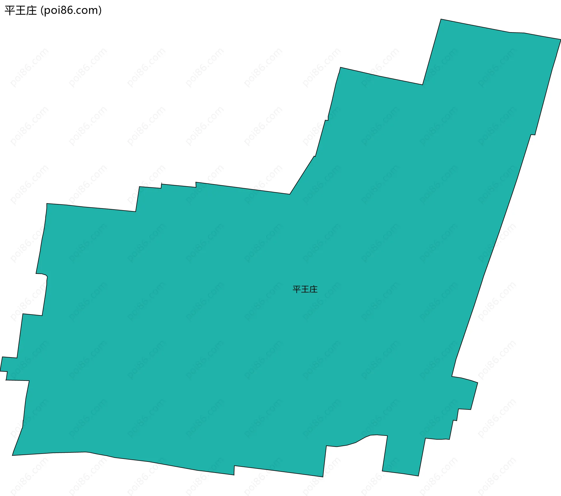 平王庄边界地图