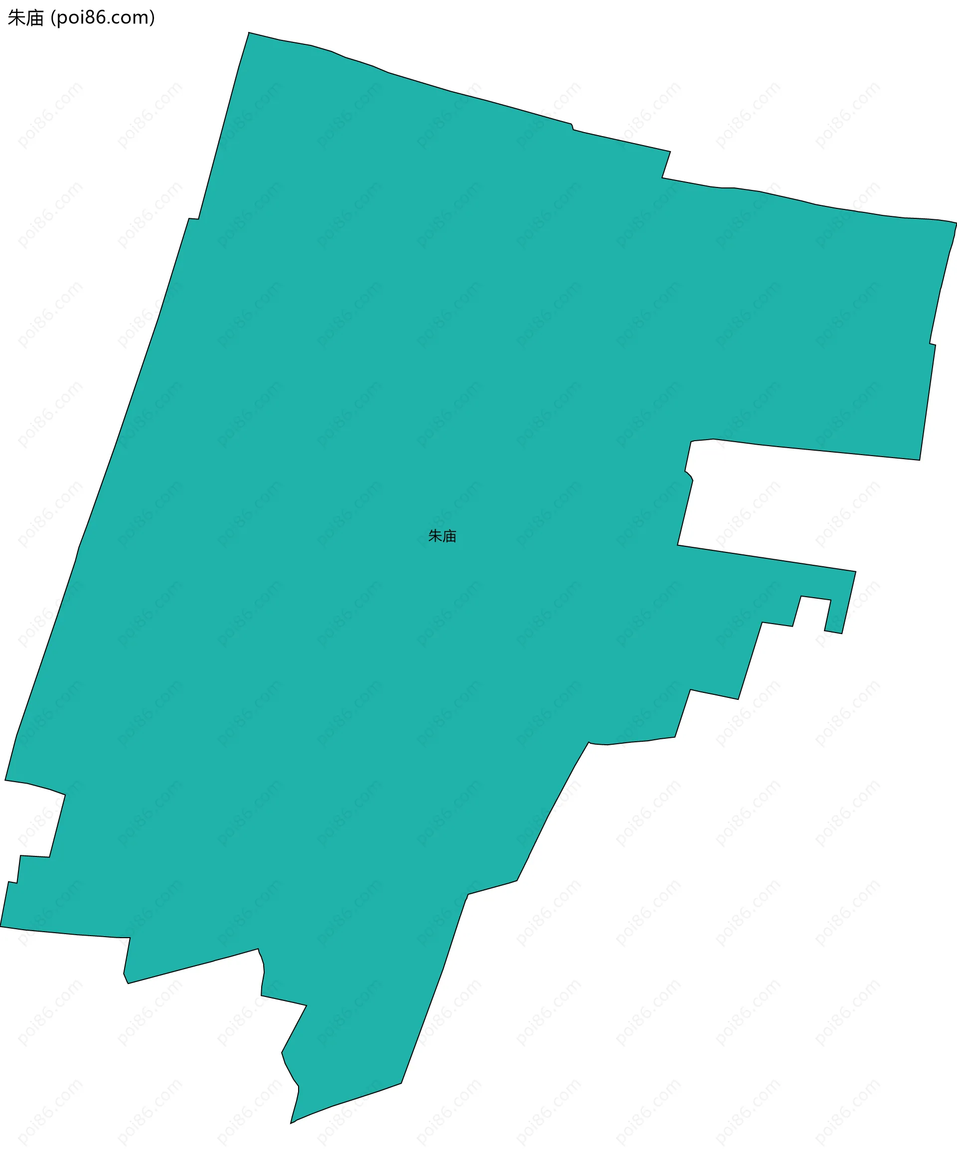 朱庙边界地图