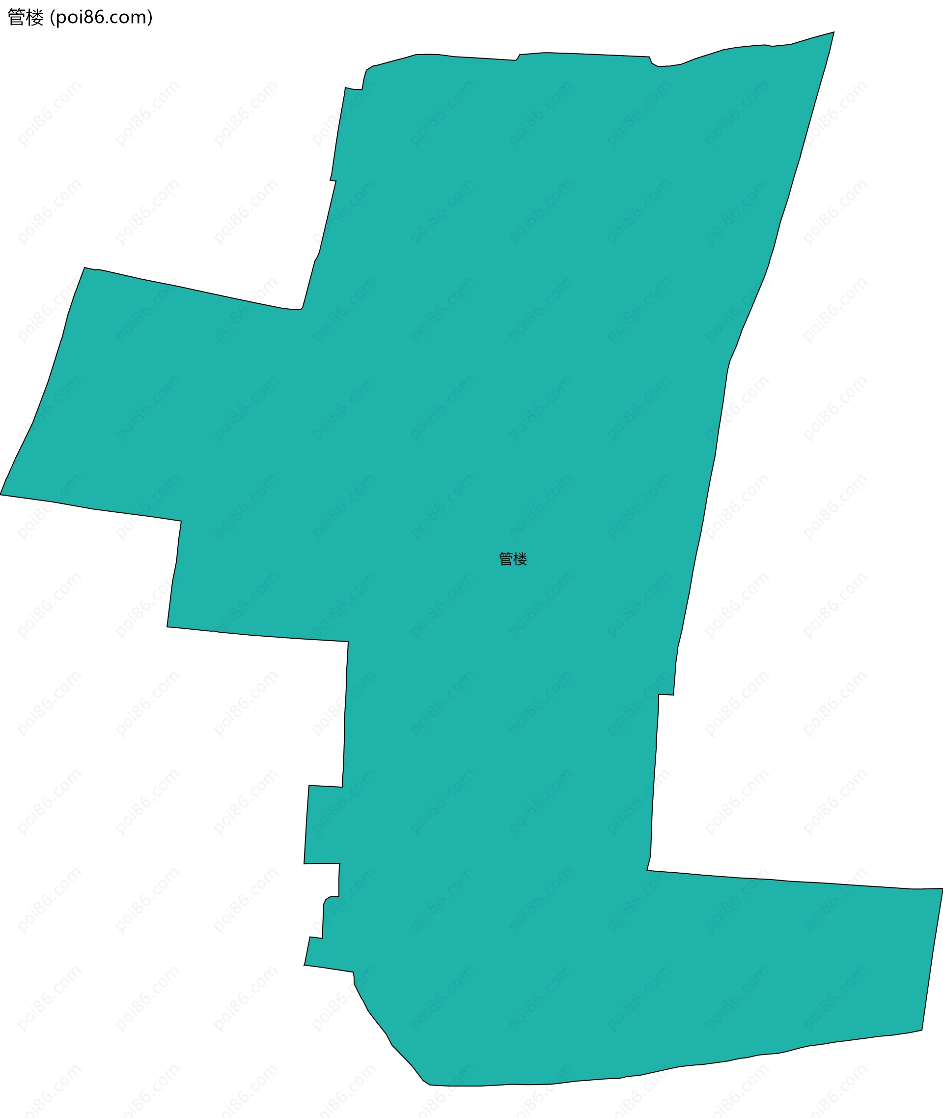 管楼边界地图