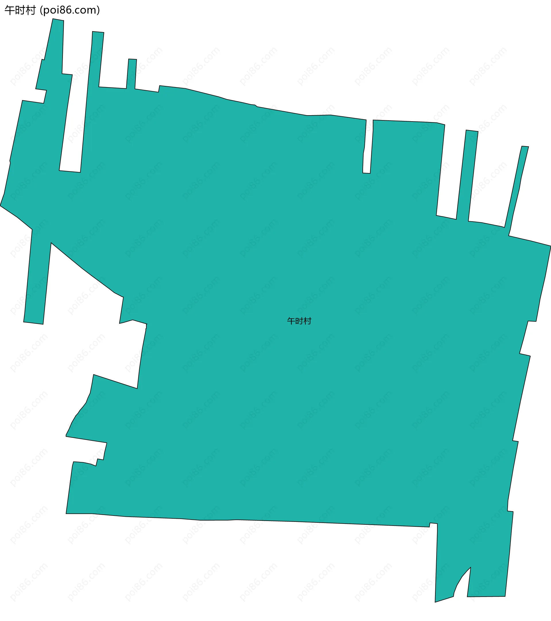 午时村边界地图