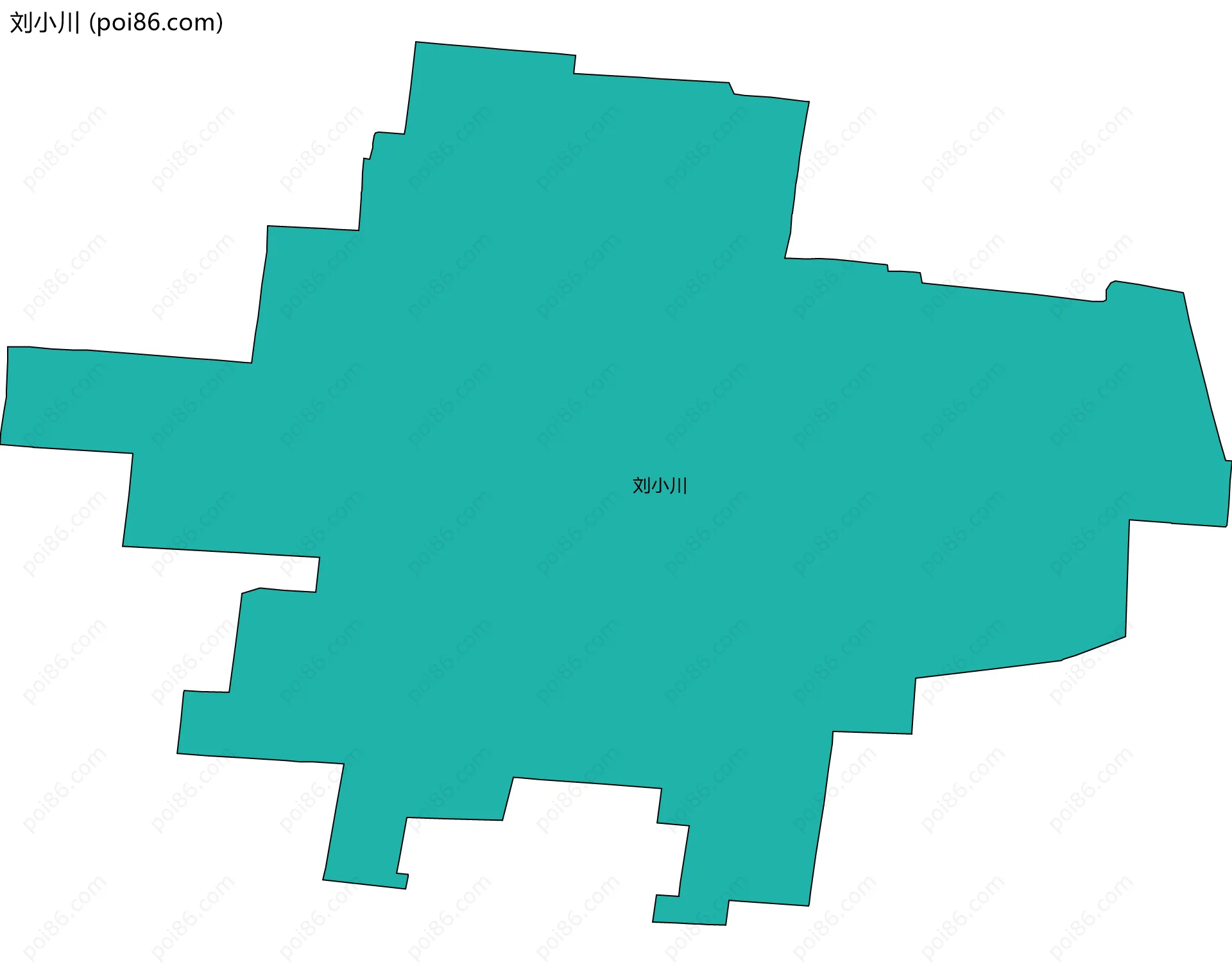 刘小川边界地图