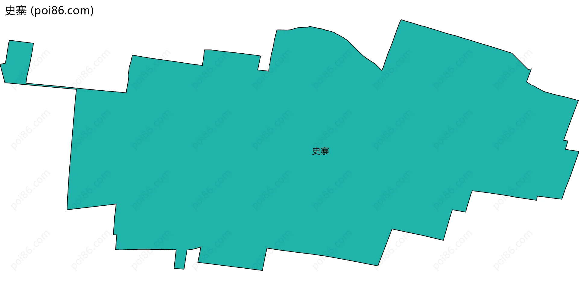 史寨边界地图
