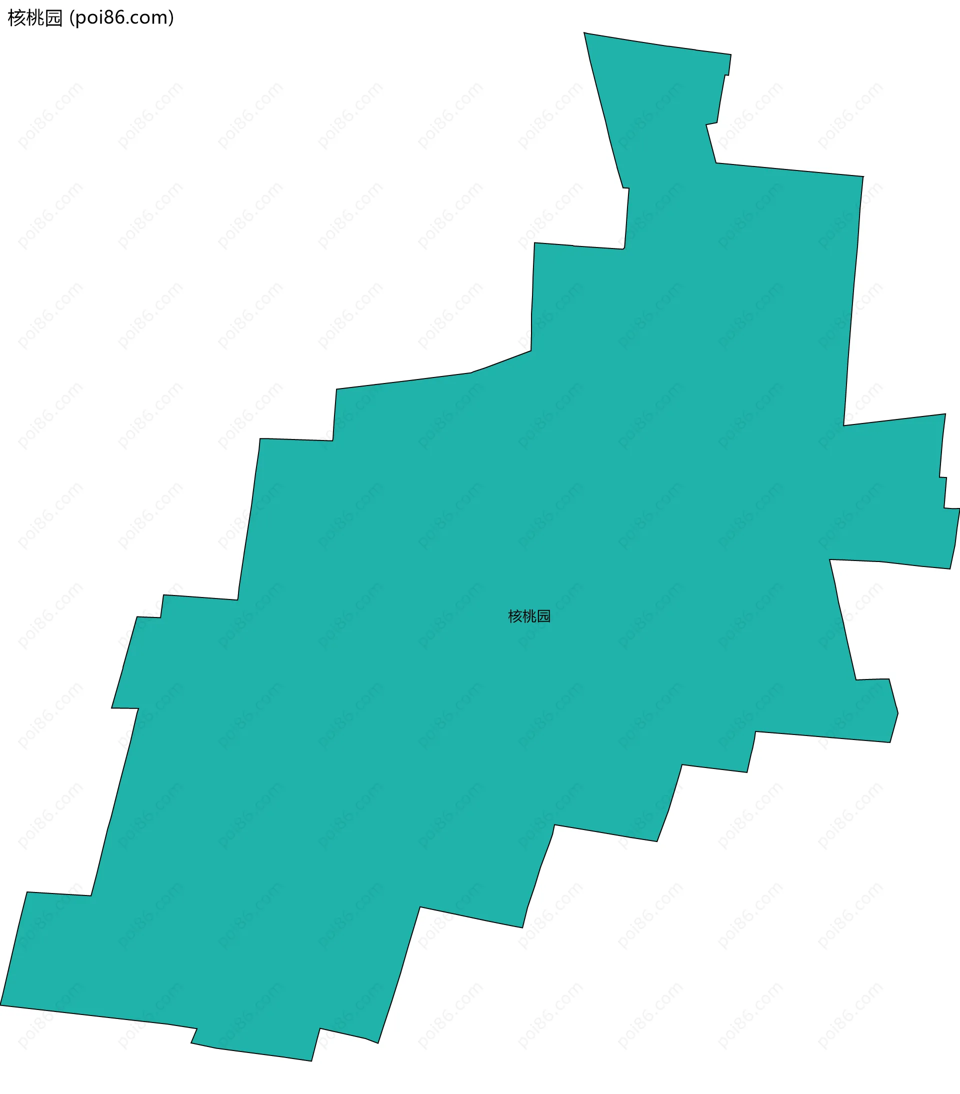 核桃园边界地图