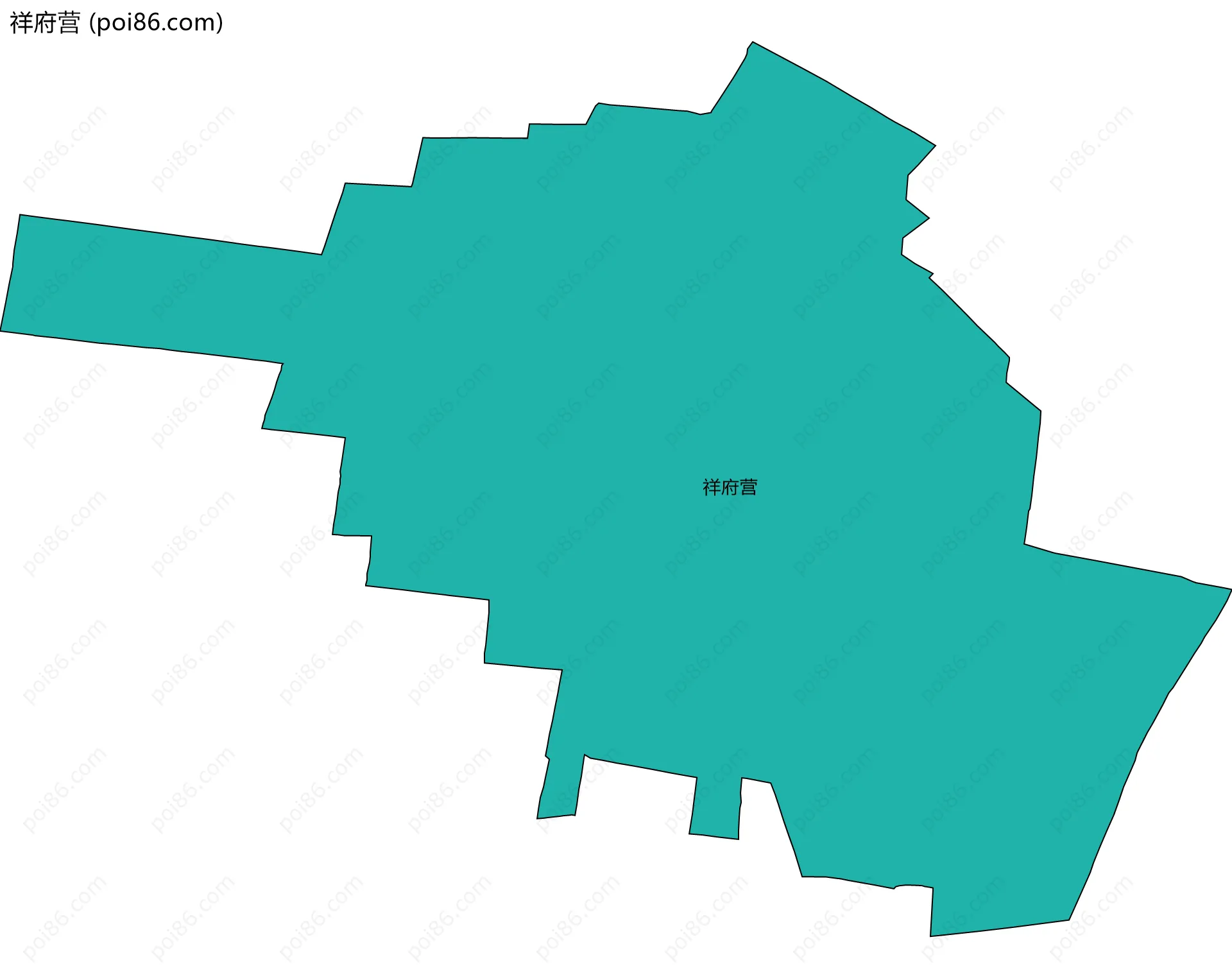 祥府营边界地图