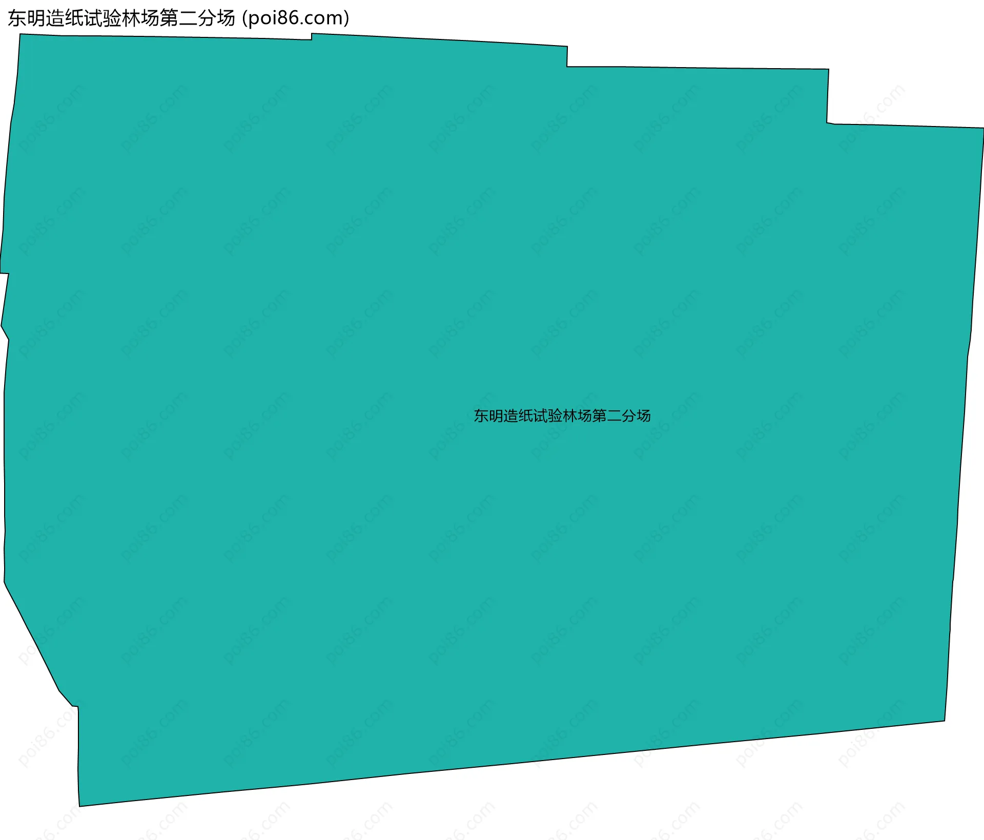 东明造纸试验林场第二分场边界地图