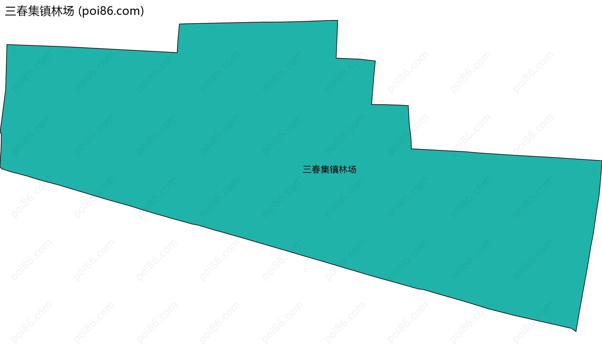 三春集镇林场边界地图