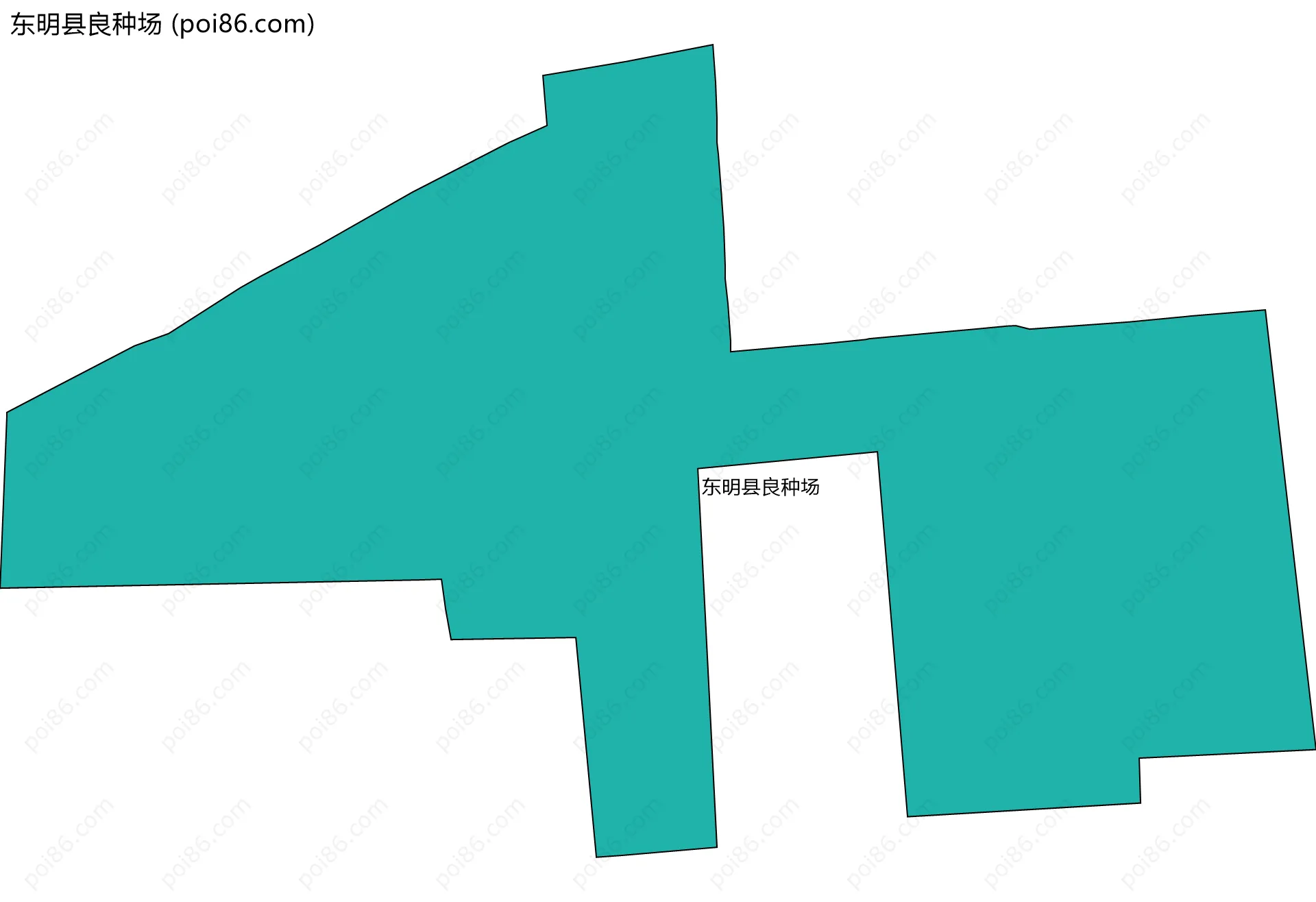 东明县良种场边界地图