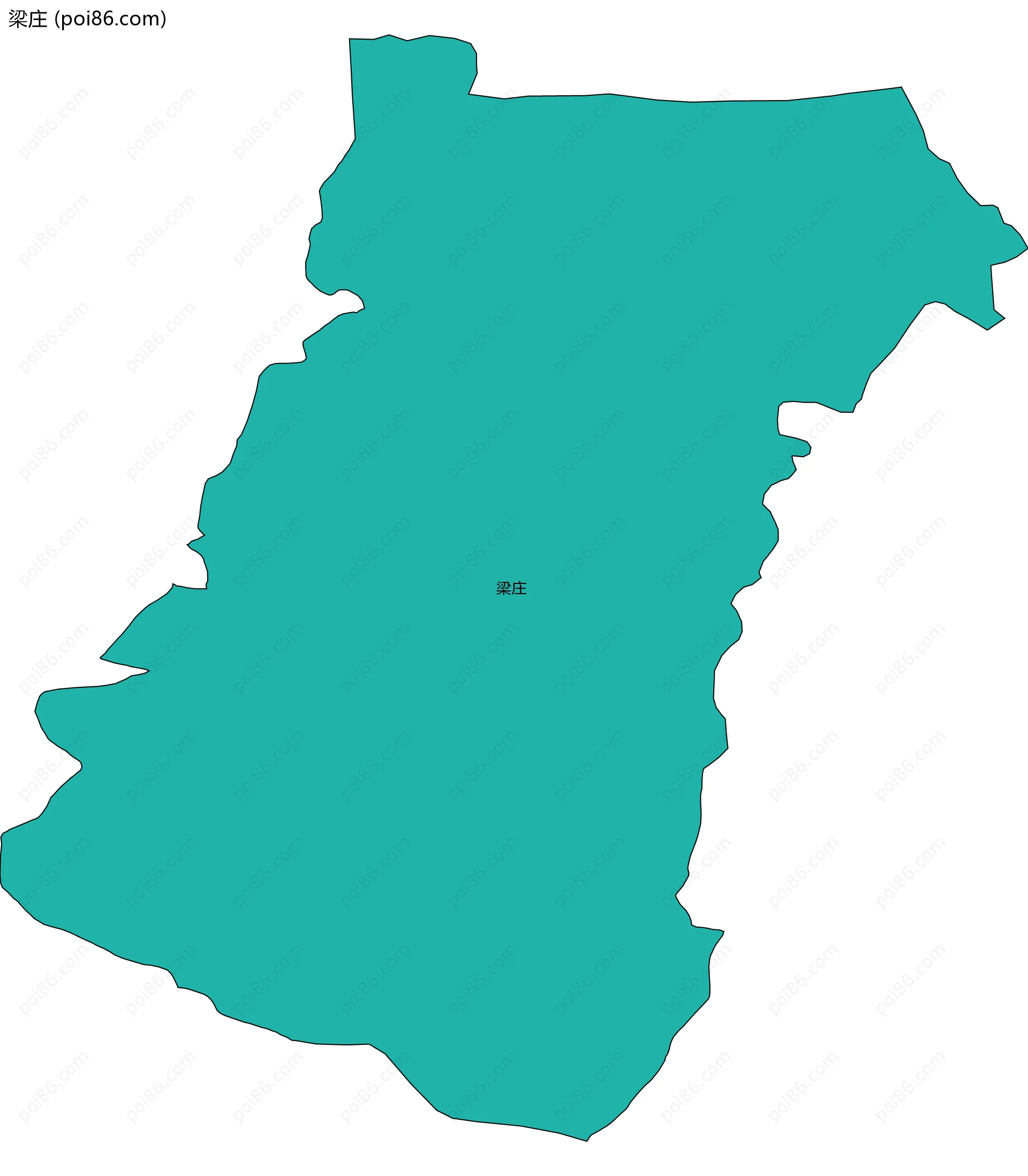 梁庄边界地图