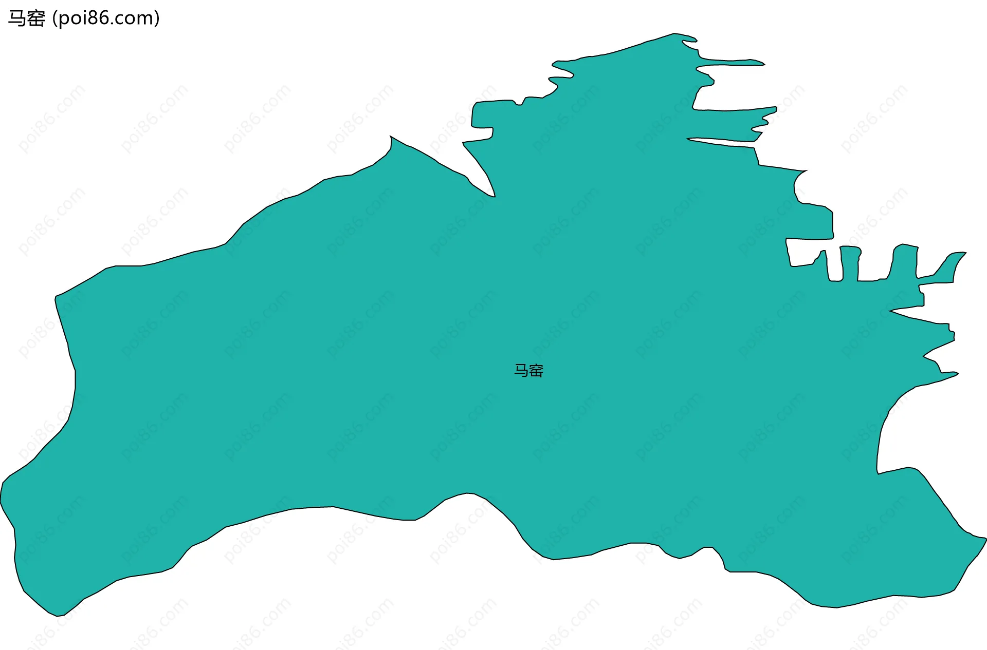 马窑边界地图