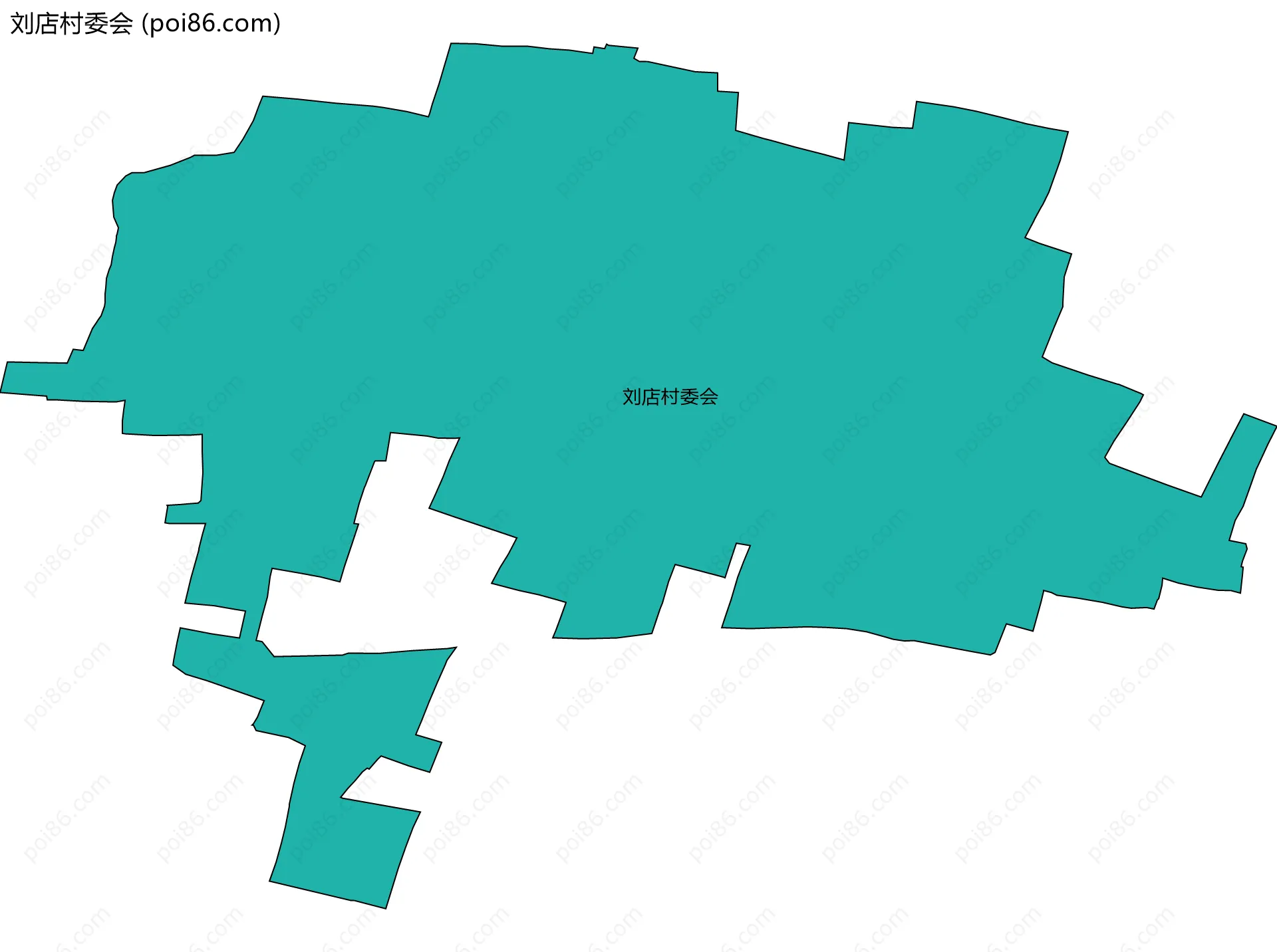 刘店村委会边界地图