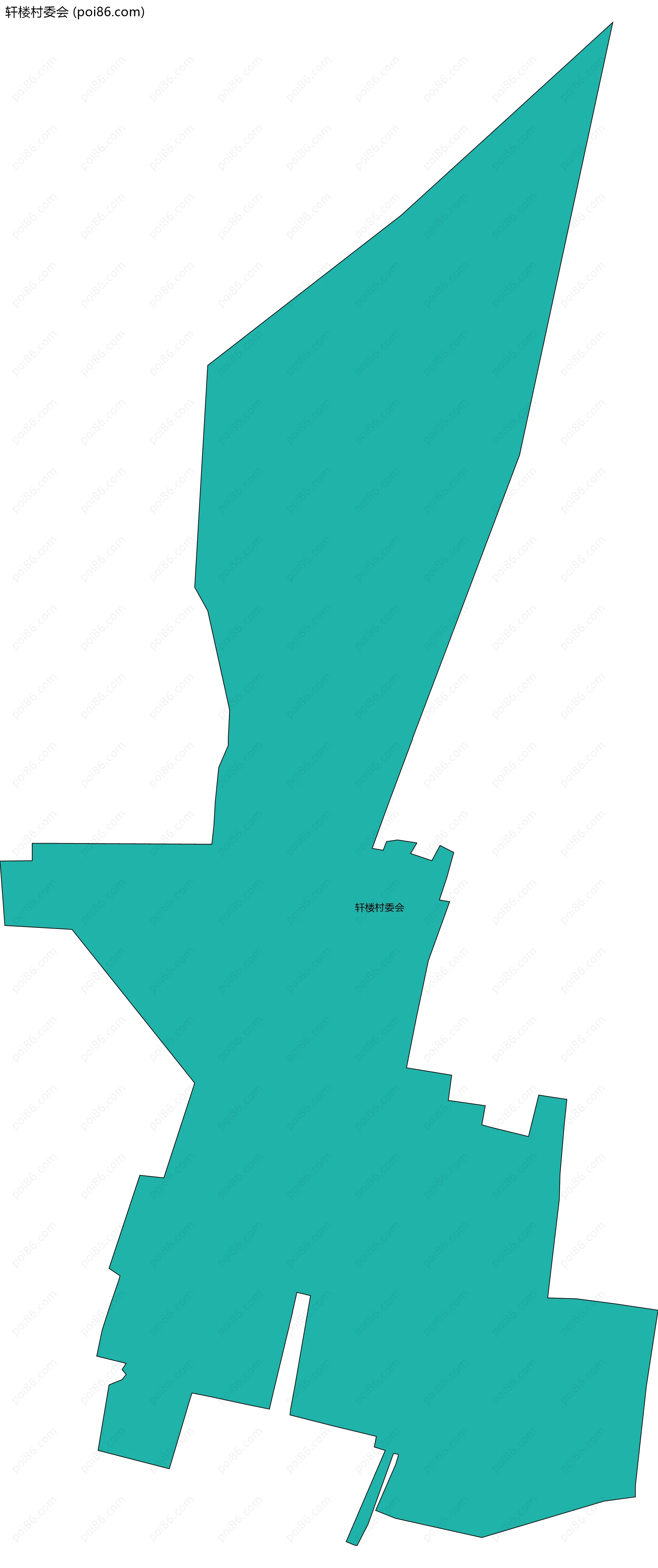 轩楼村委会边界地图