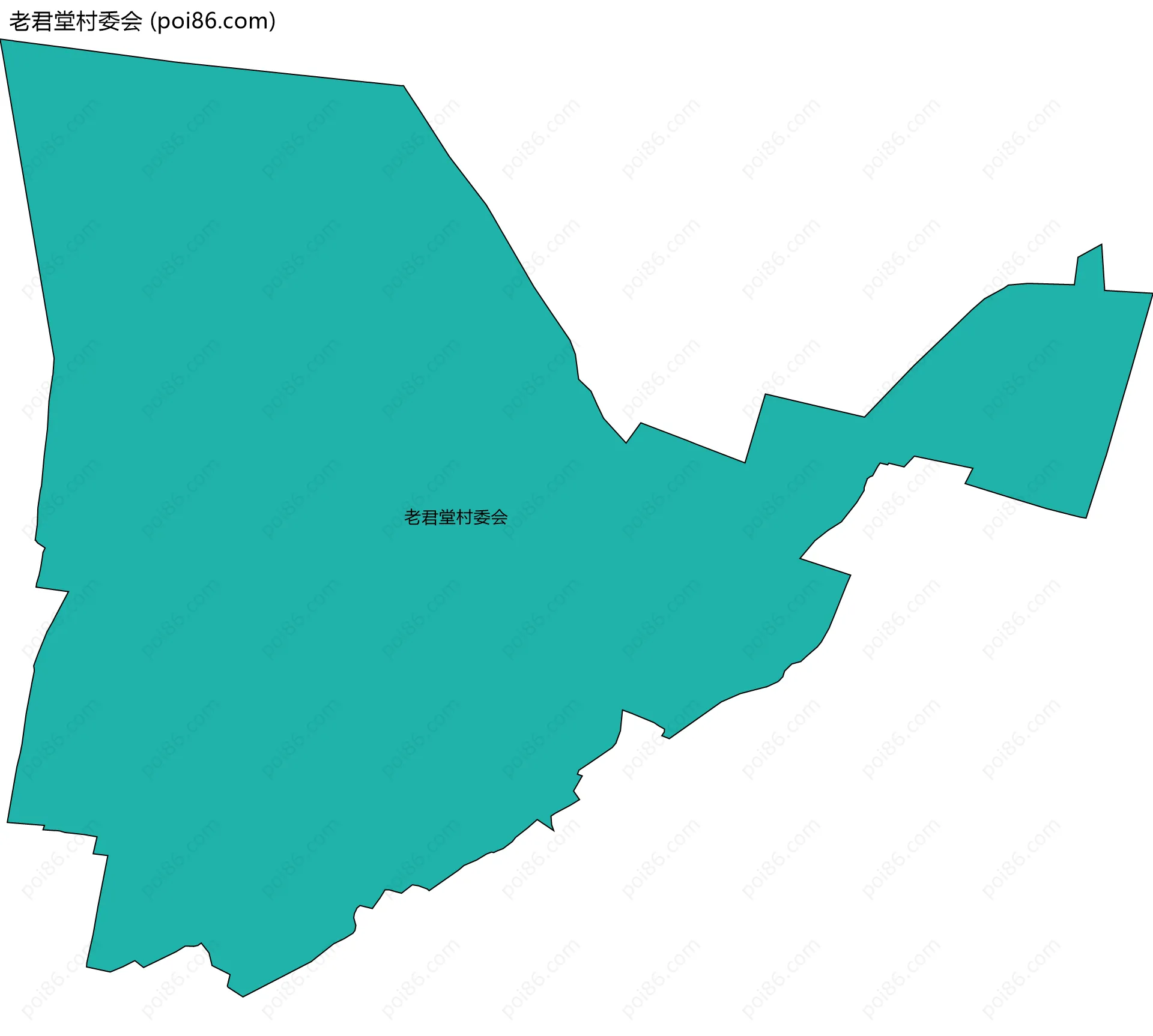 老君堂村委会边界地图