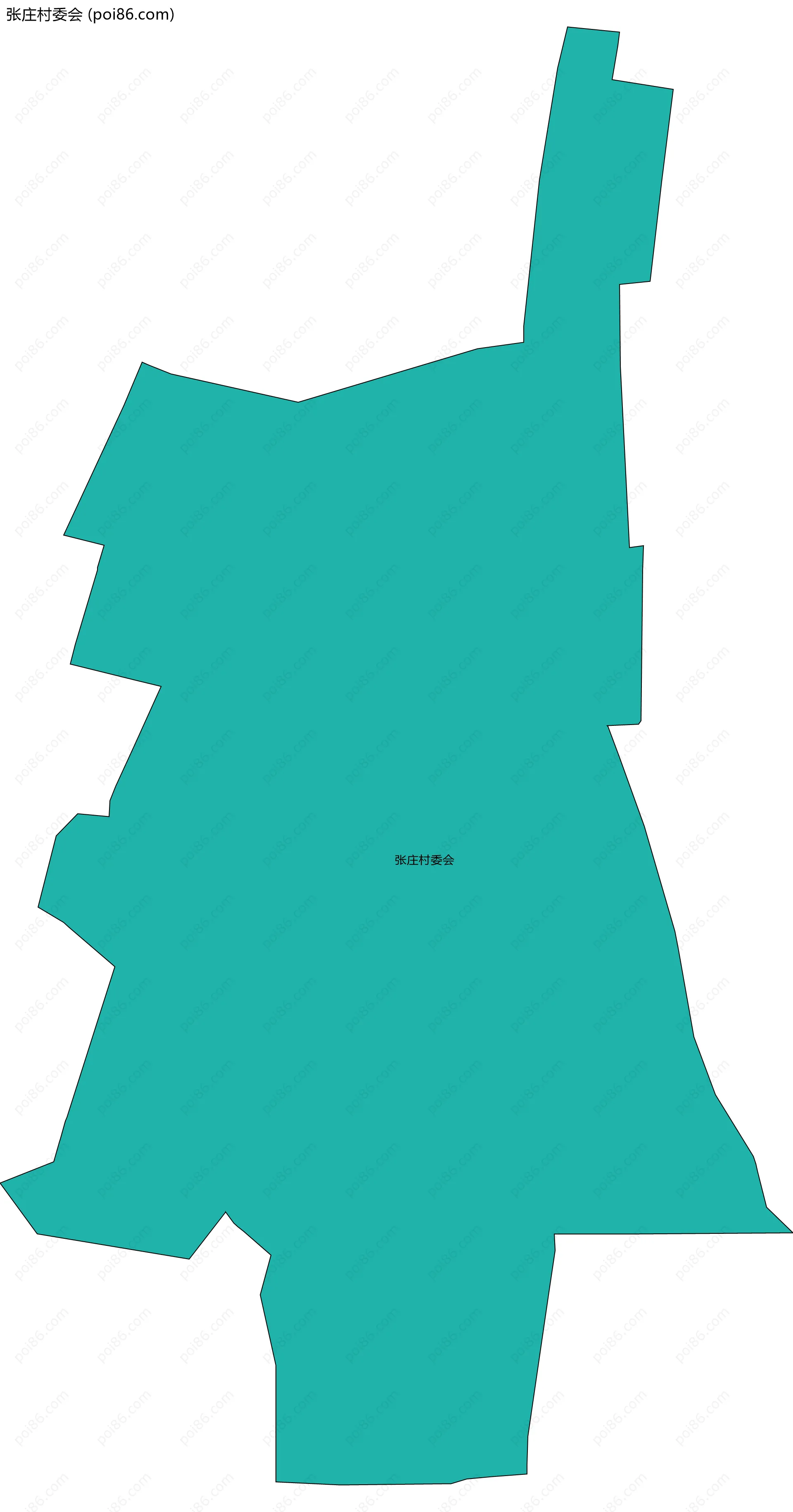 张庄村委会边界地图