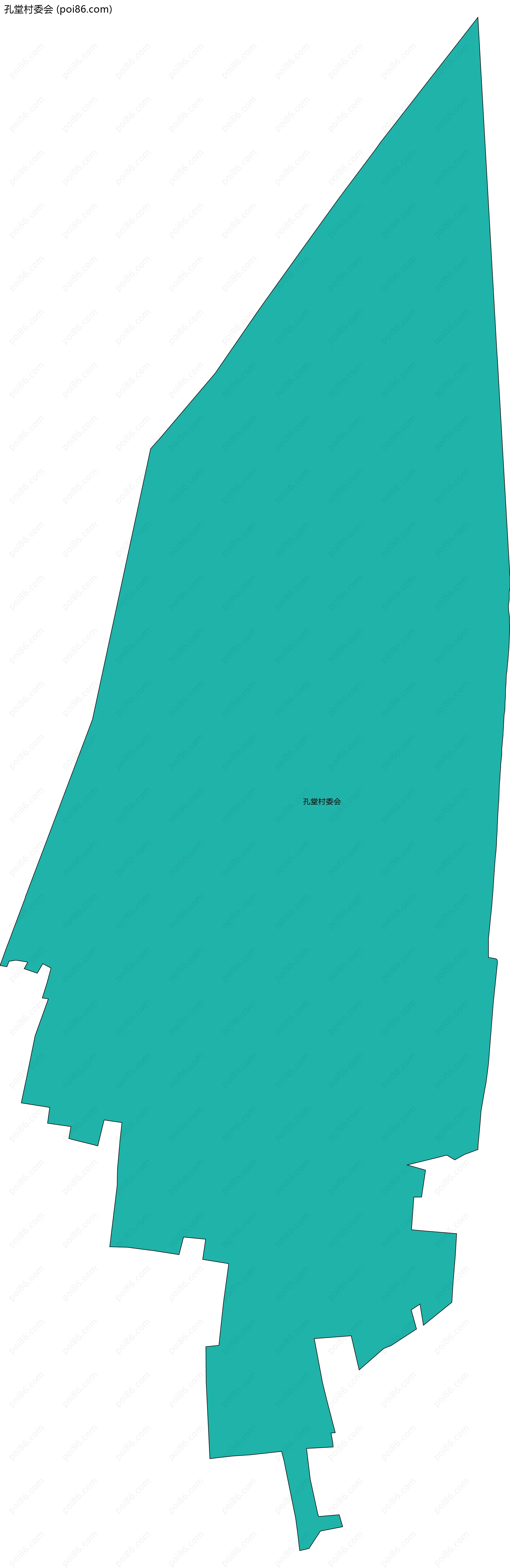 孔堂村委会边界地图