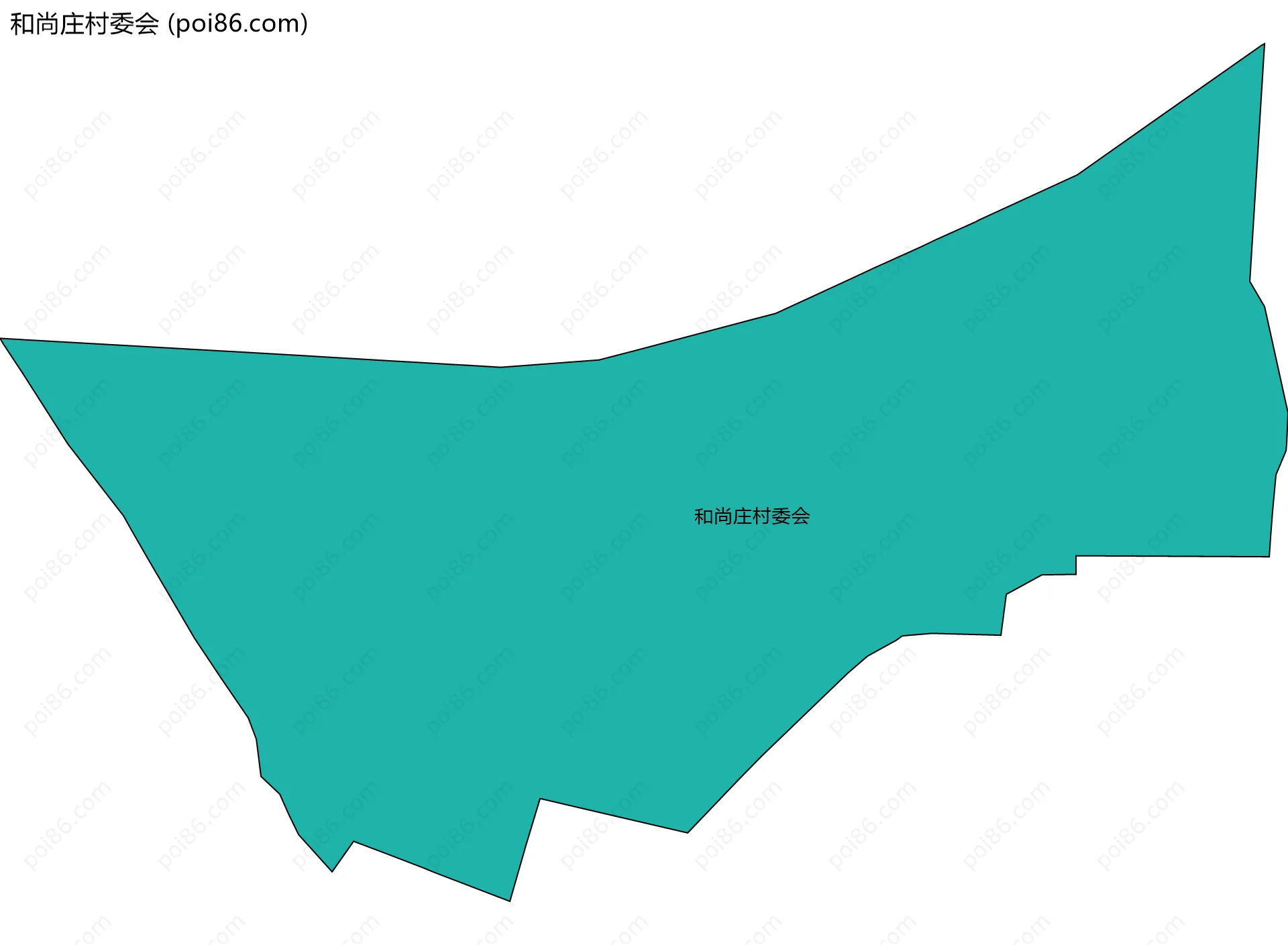 和尚庄村委会边界地图