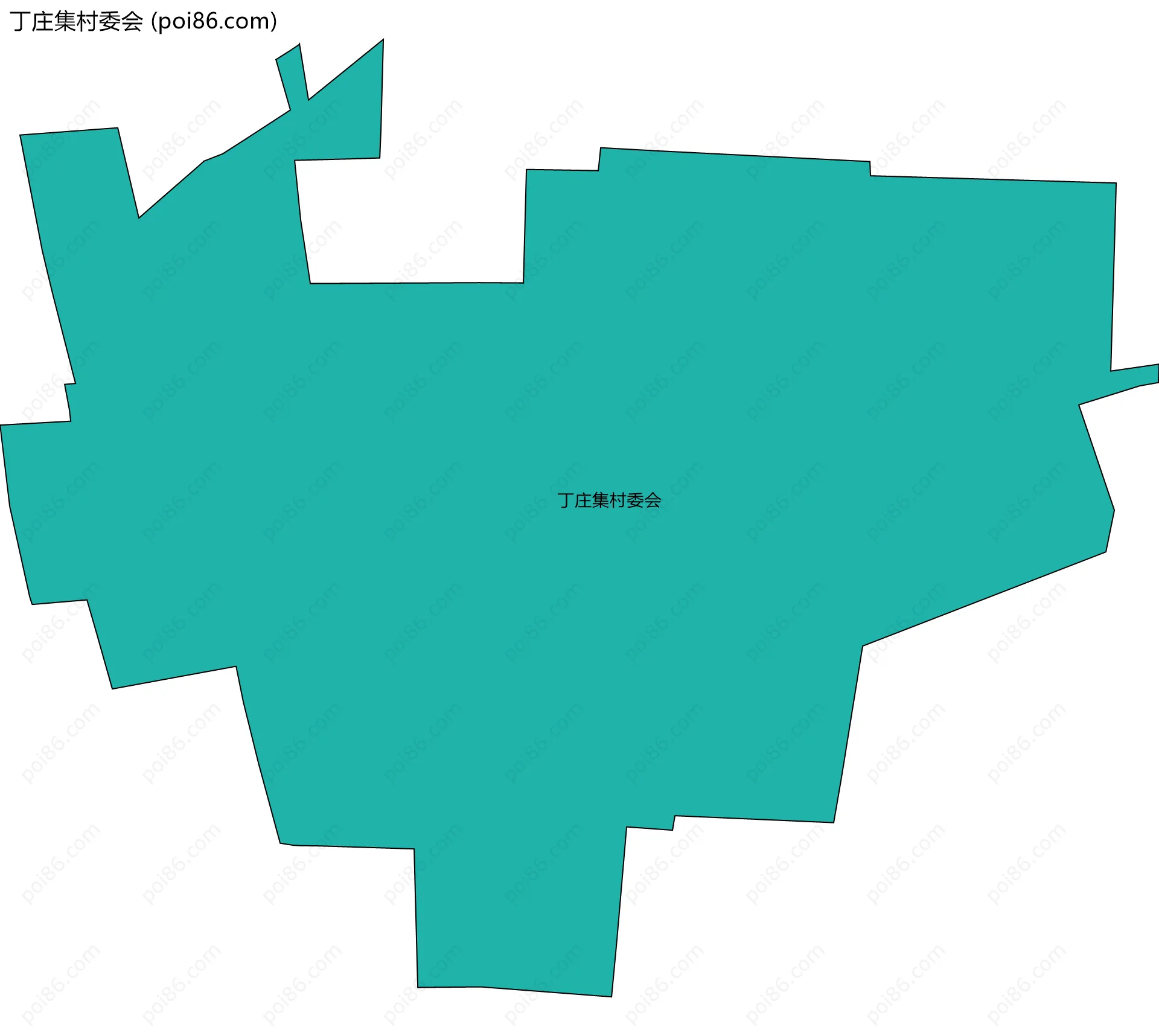 丁庄集村委会边界地图