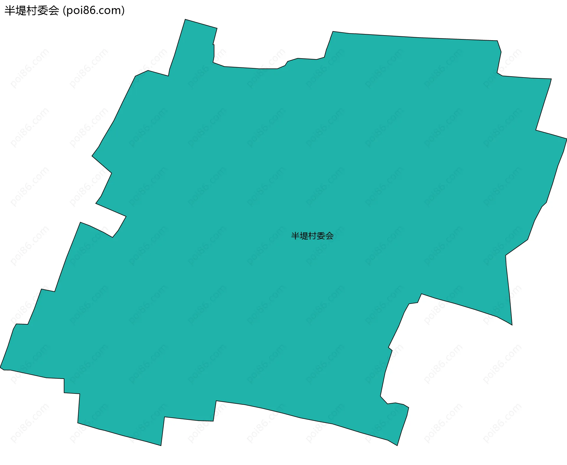 半堤村委会边界地图