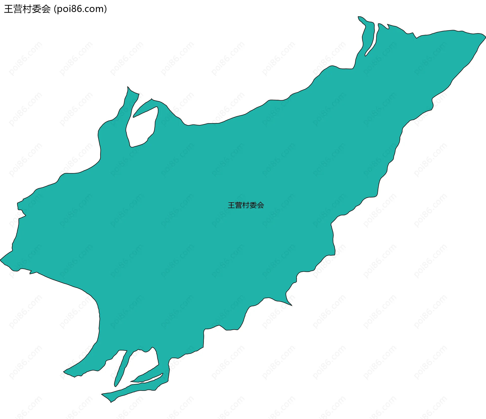 王营村委会边界地图