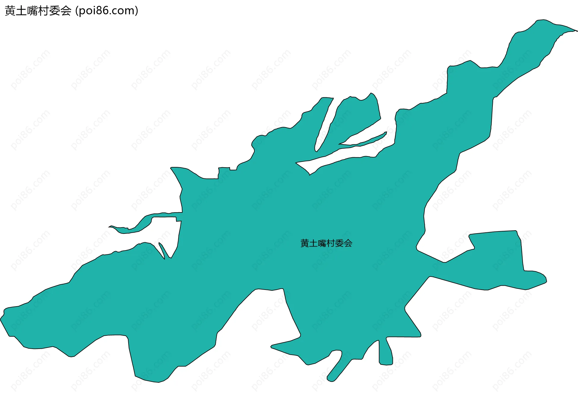 黄土嘴村委会边界地图