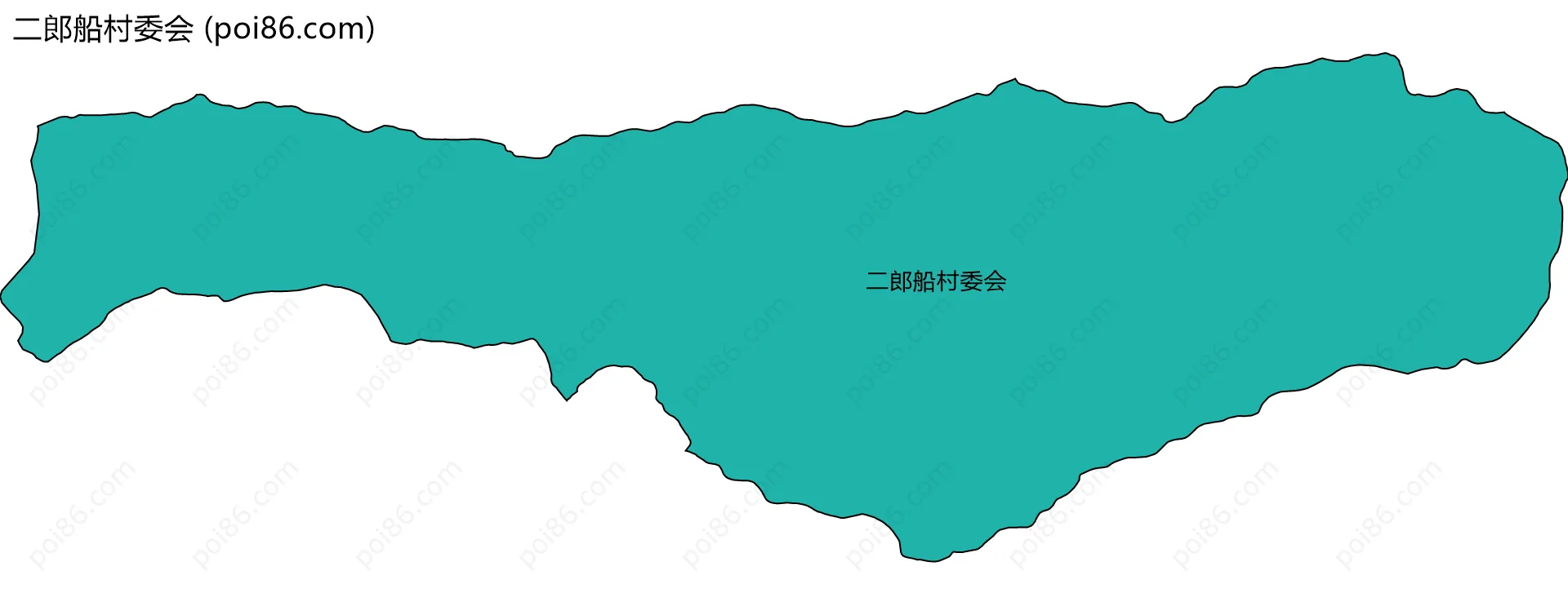 二郎船村委会边界地图