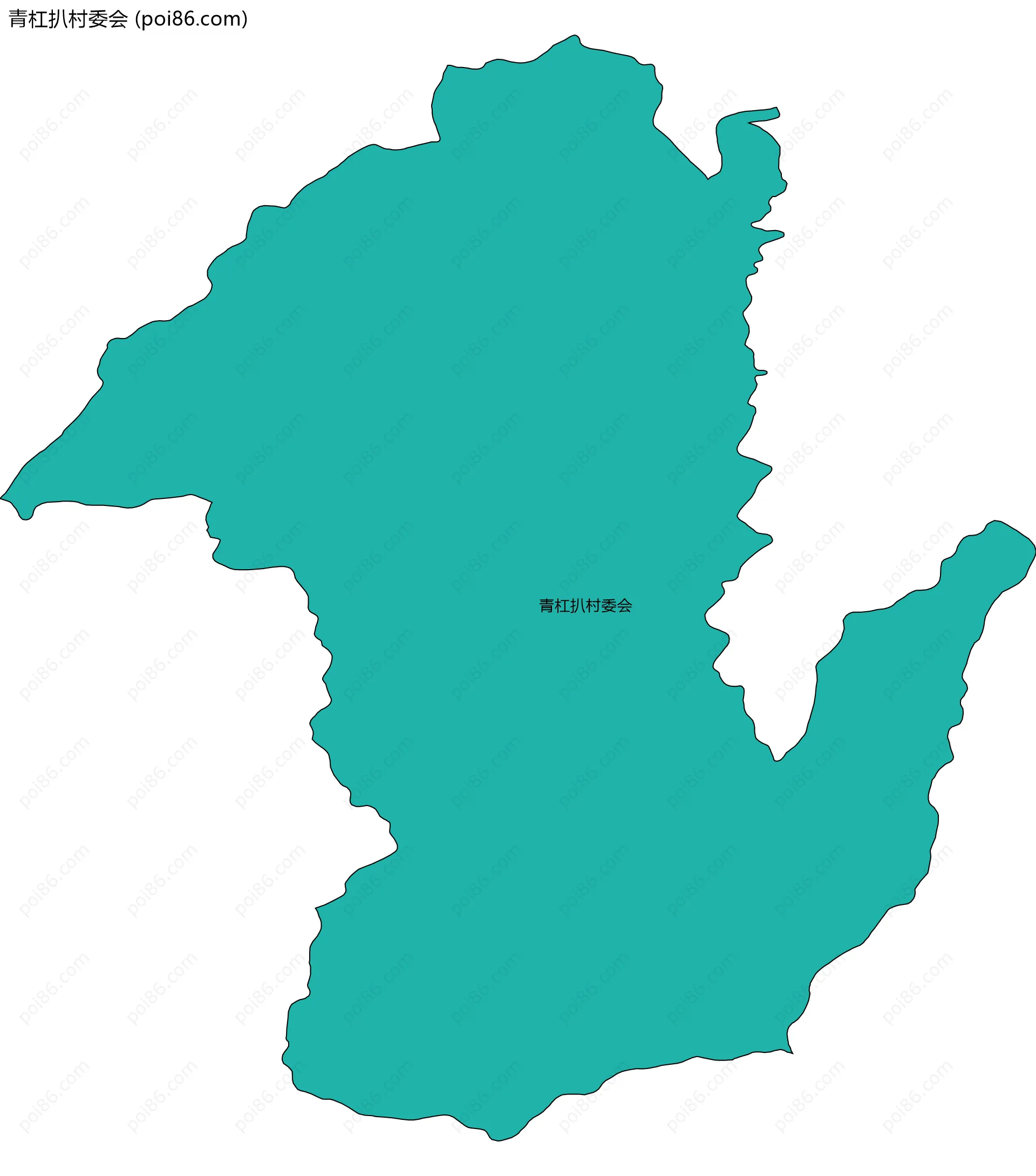 青杠扒村委会边界地图