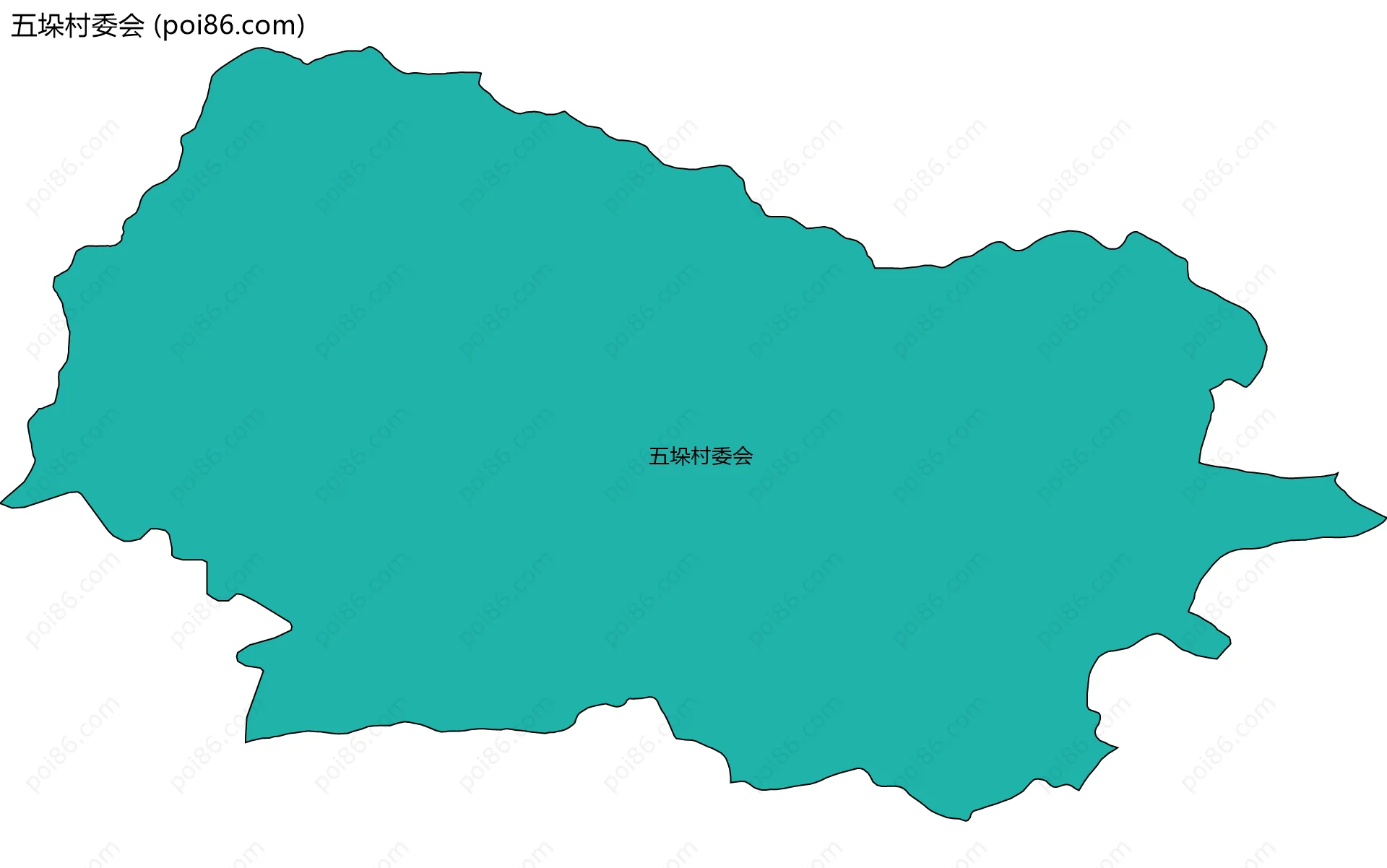 五垛村委会边界地图