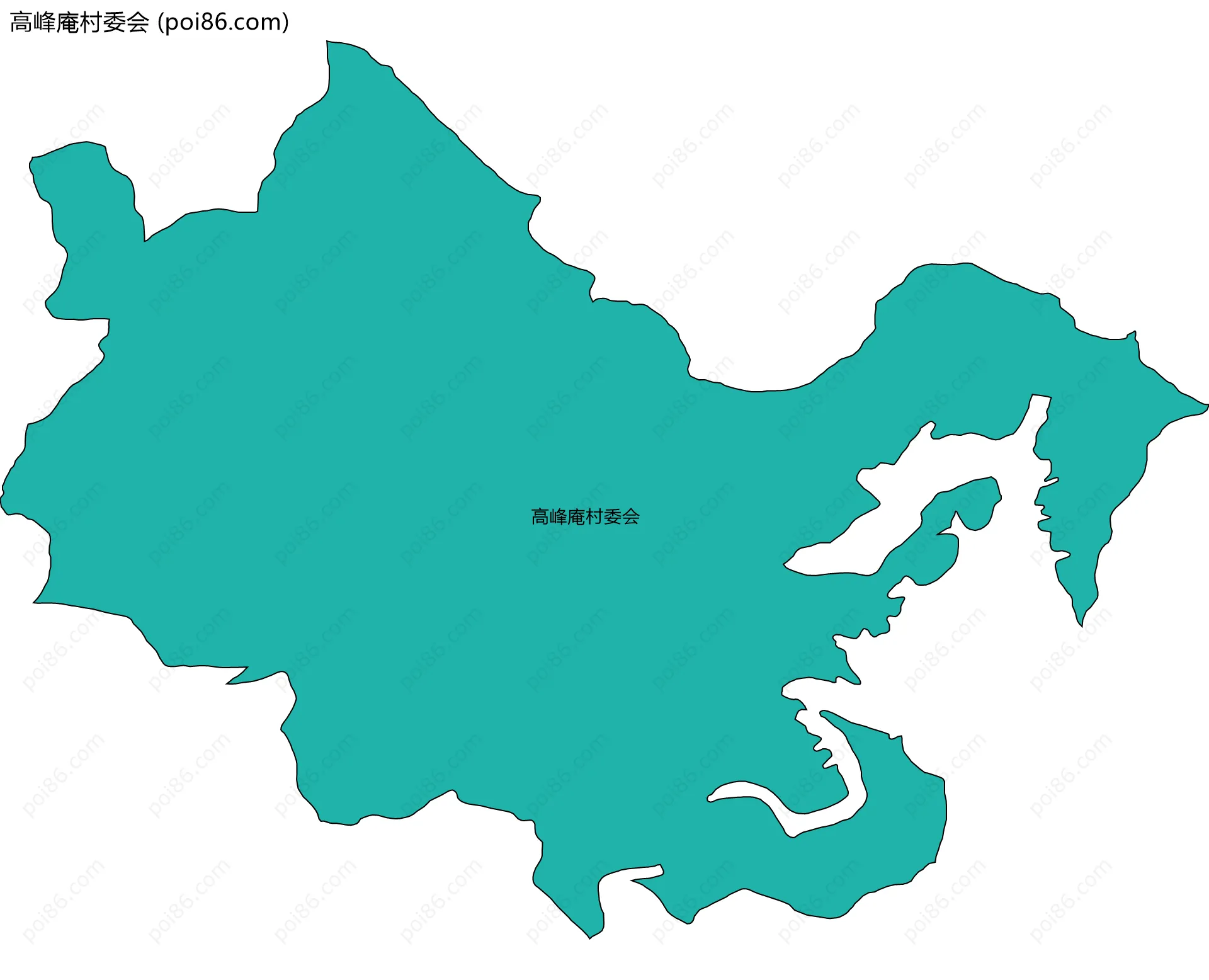 高峰庵村委会边界地图