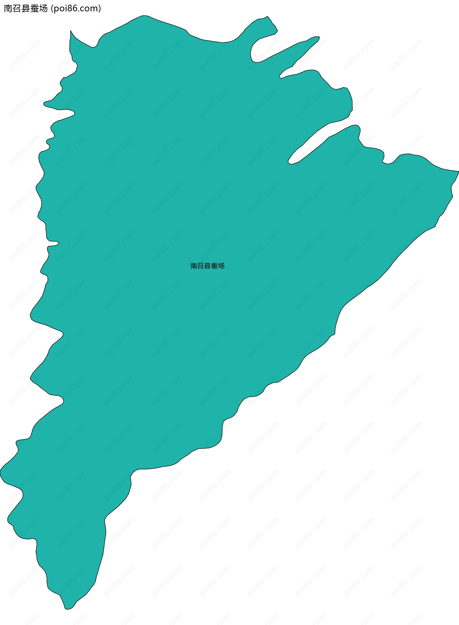 南召县蚕场边界地图