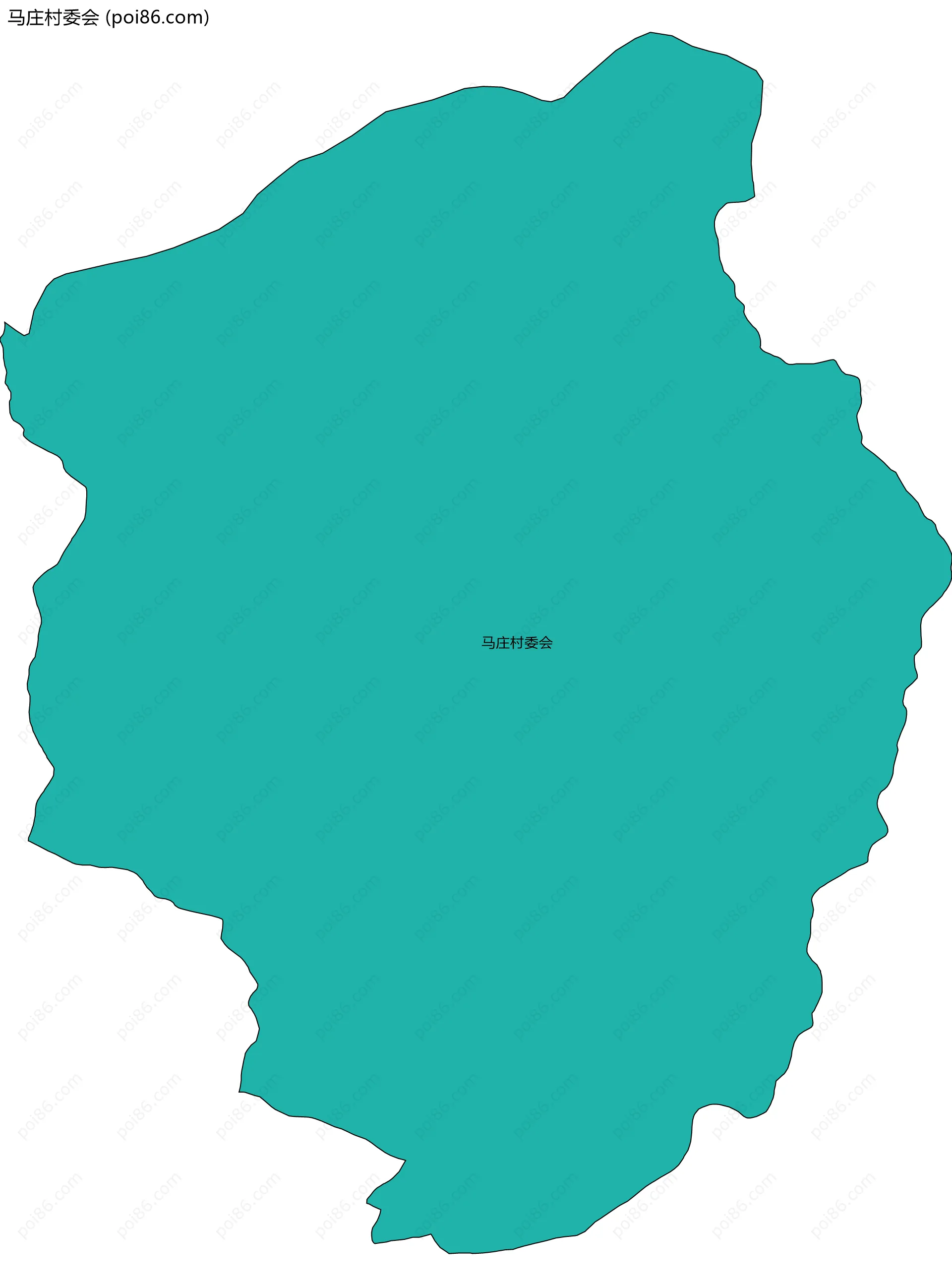 马庄村委会边界地图
