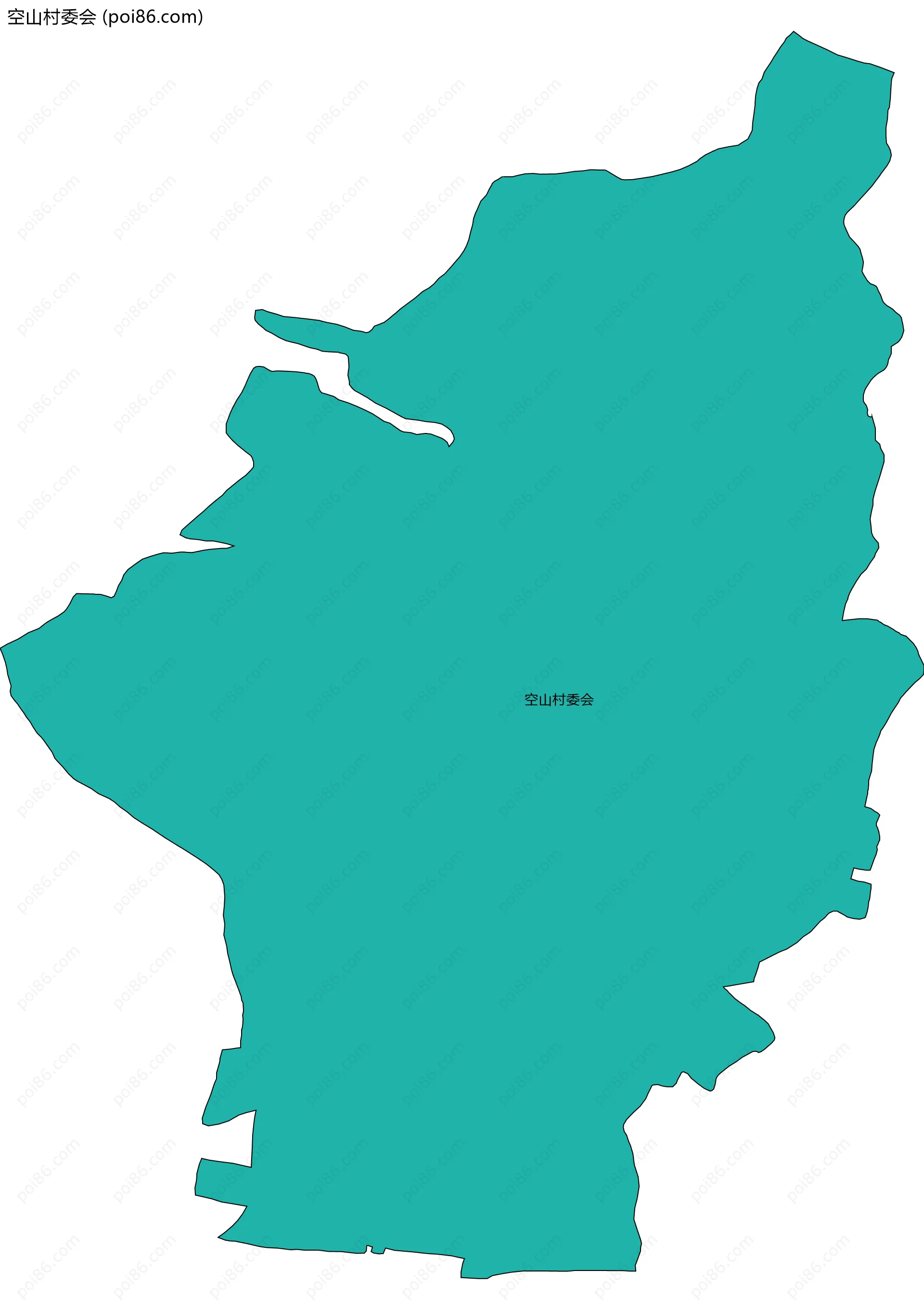 空山村委会边界地图