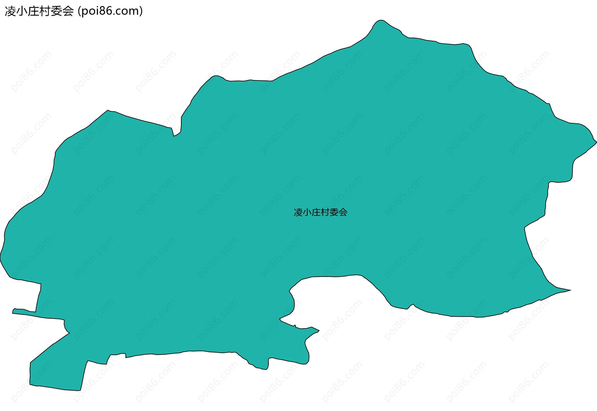 凌小庄村委会边界地图