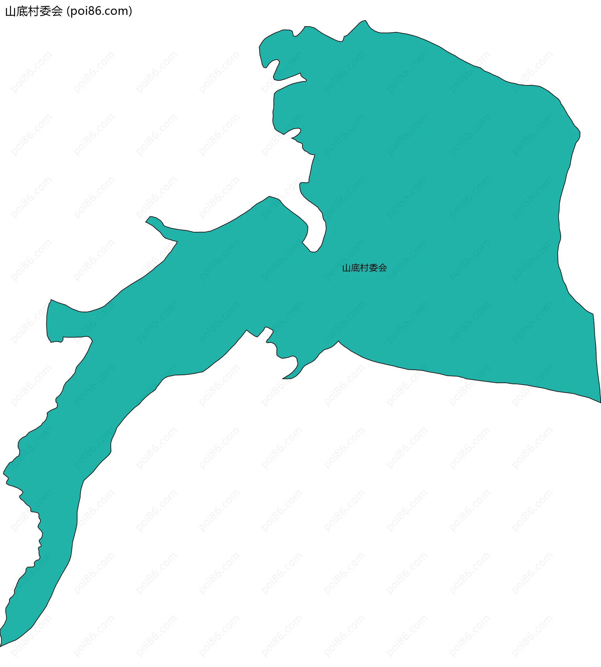 山底村委会边界地图