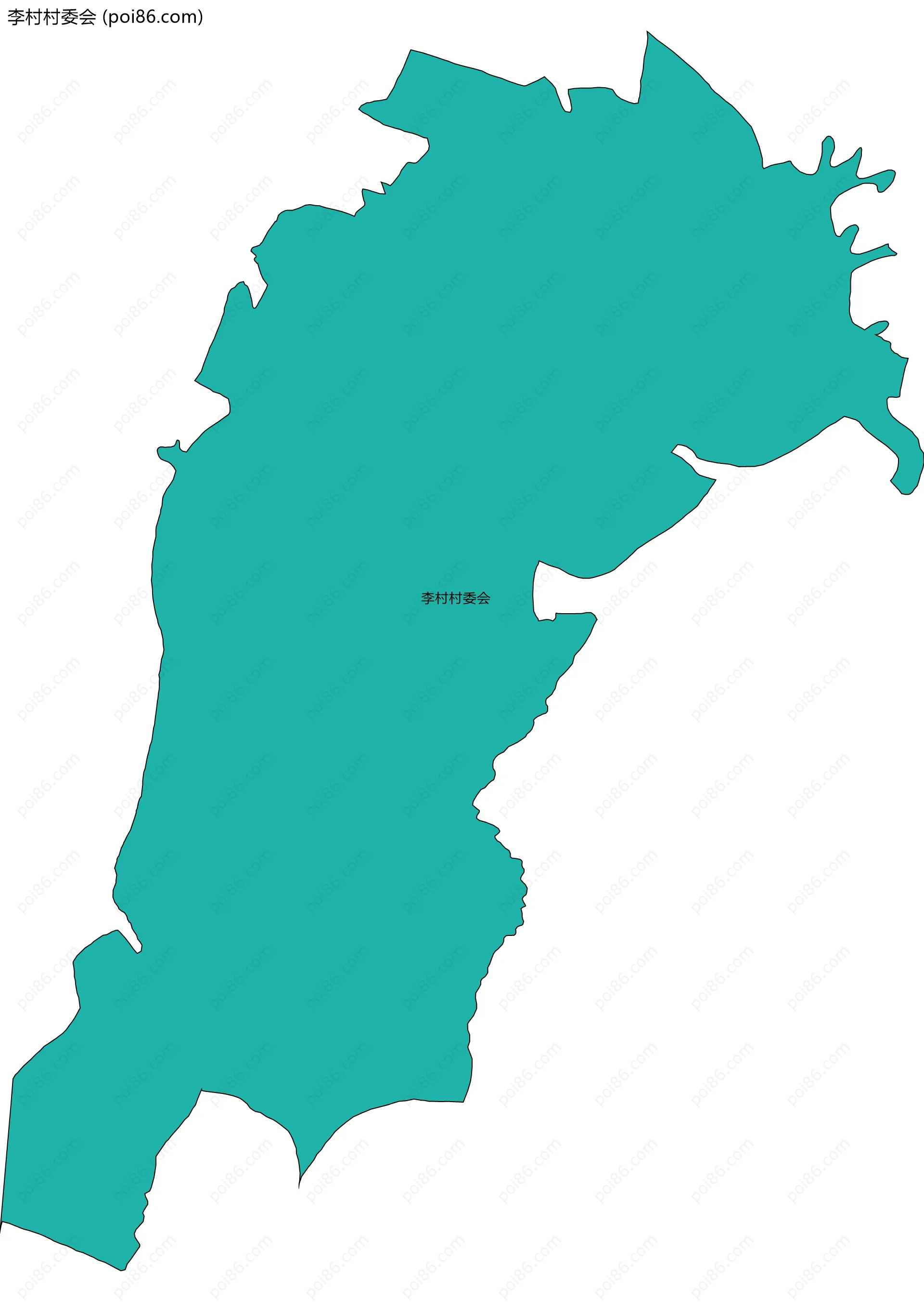 李村村委会边界地图