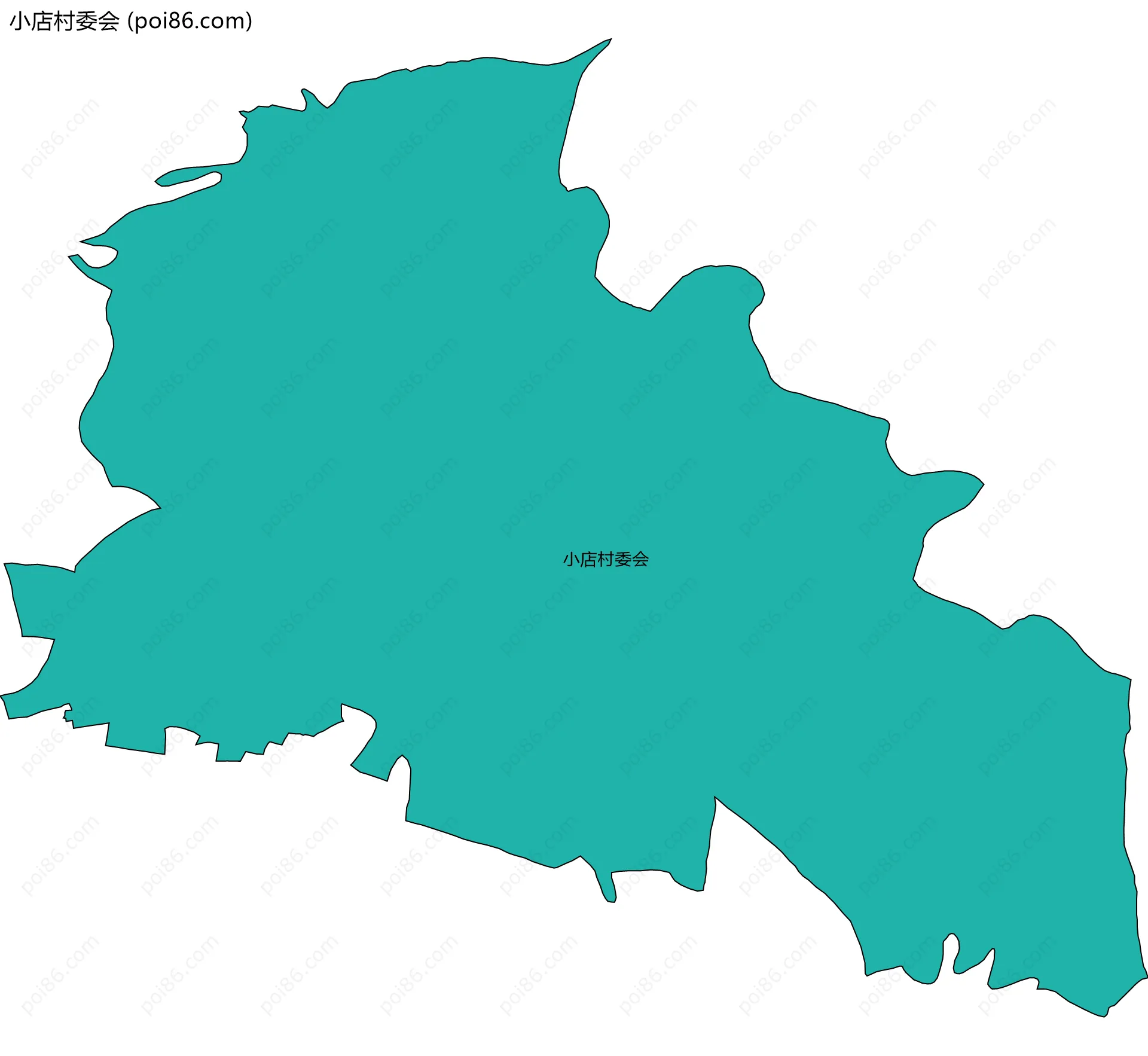 小店村委会边界地图